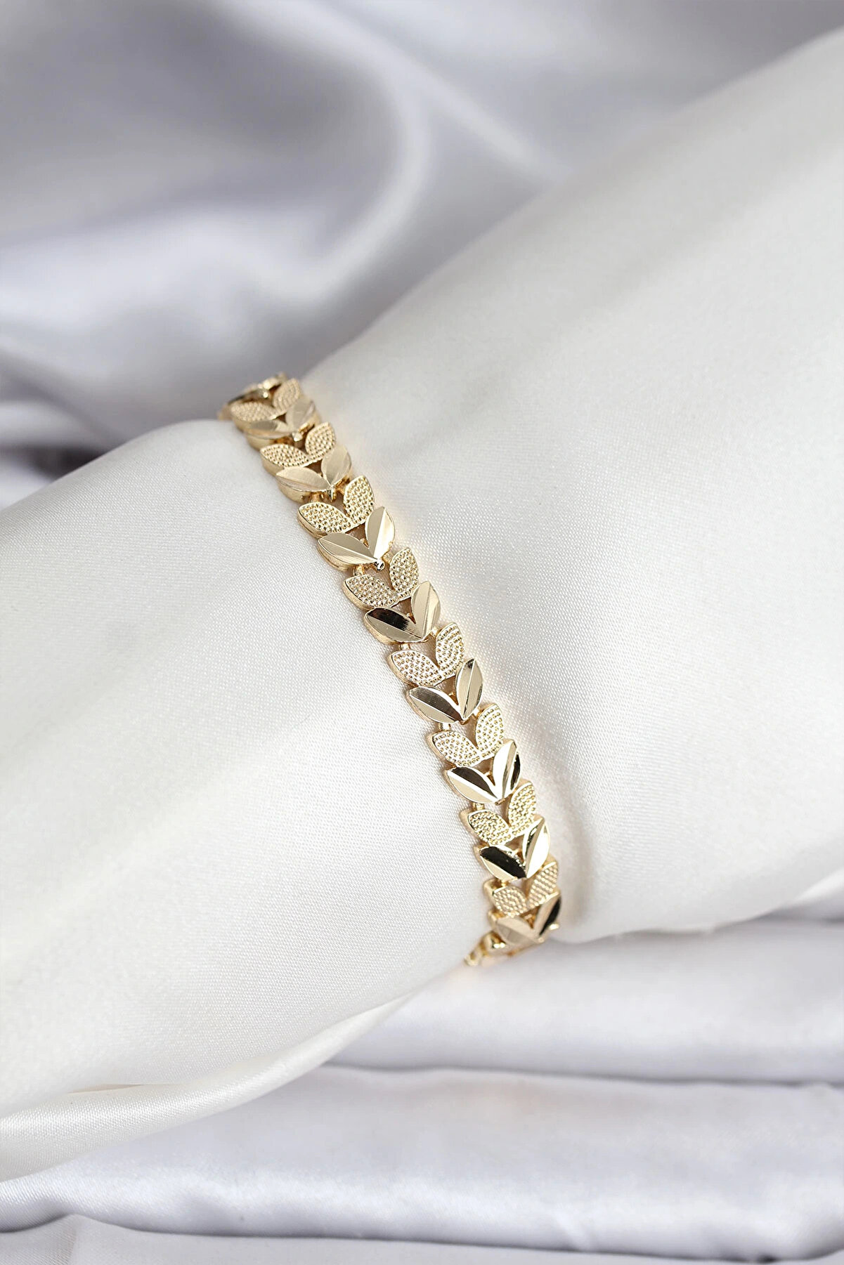 Emah Global 14K Gold Renk Kaplama Başak Model Cm Kadın Bi̇lekli̇k