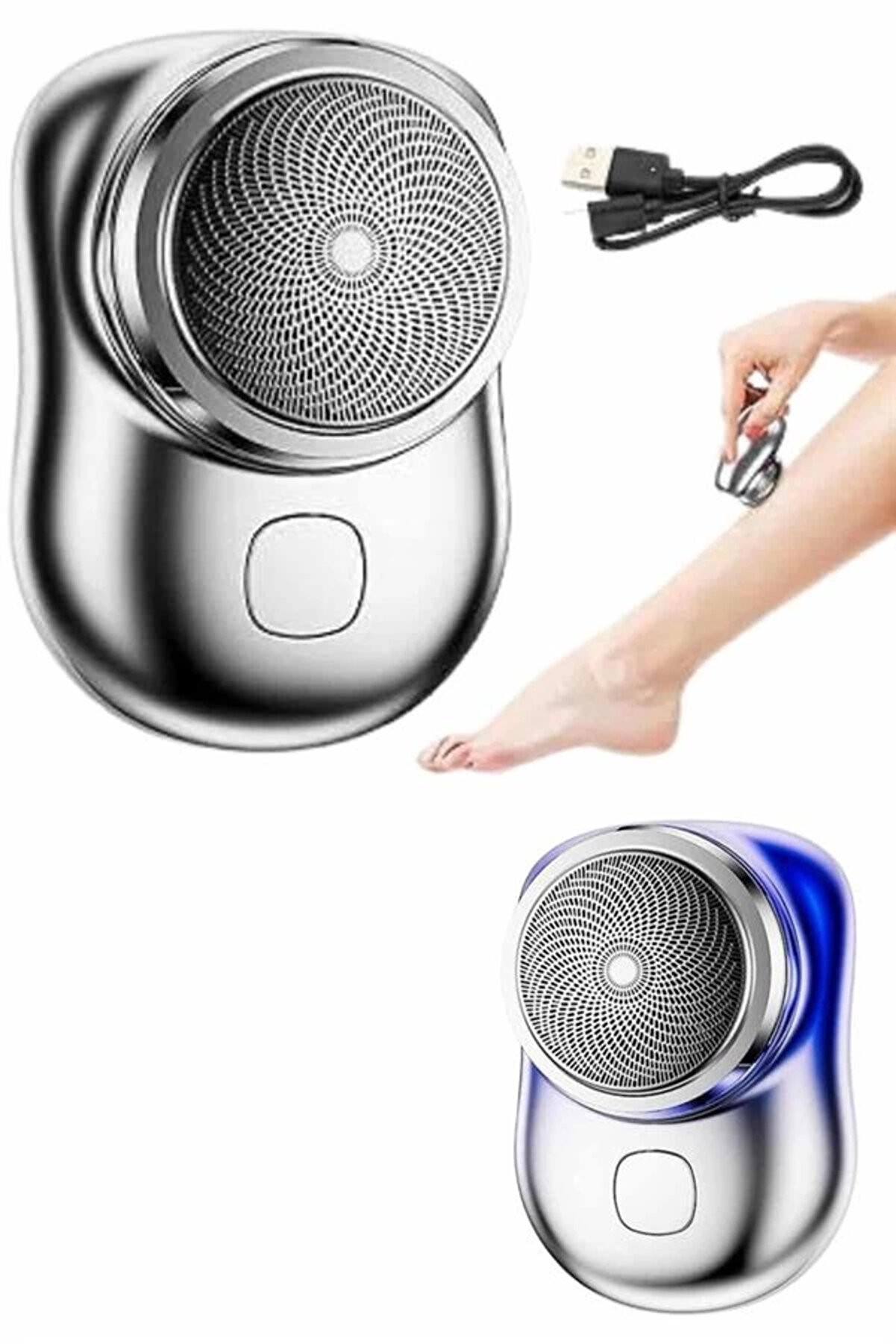 Buti̇k Elektri̇kli̇ Mi̇ni̇ Tıraş Maki̇nesi̇taşınabi̇li̇r Usb Şarjlı Kablosuz Tıraş Maki̇nesi̇