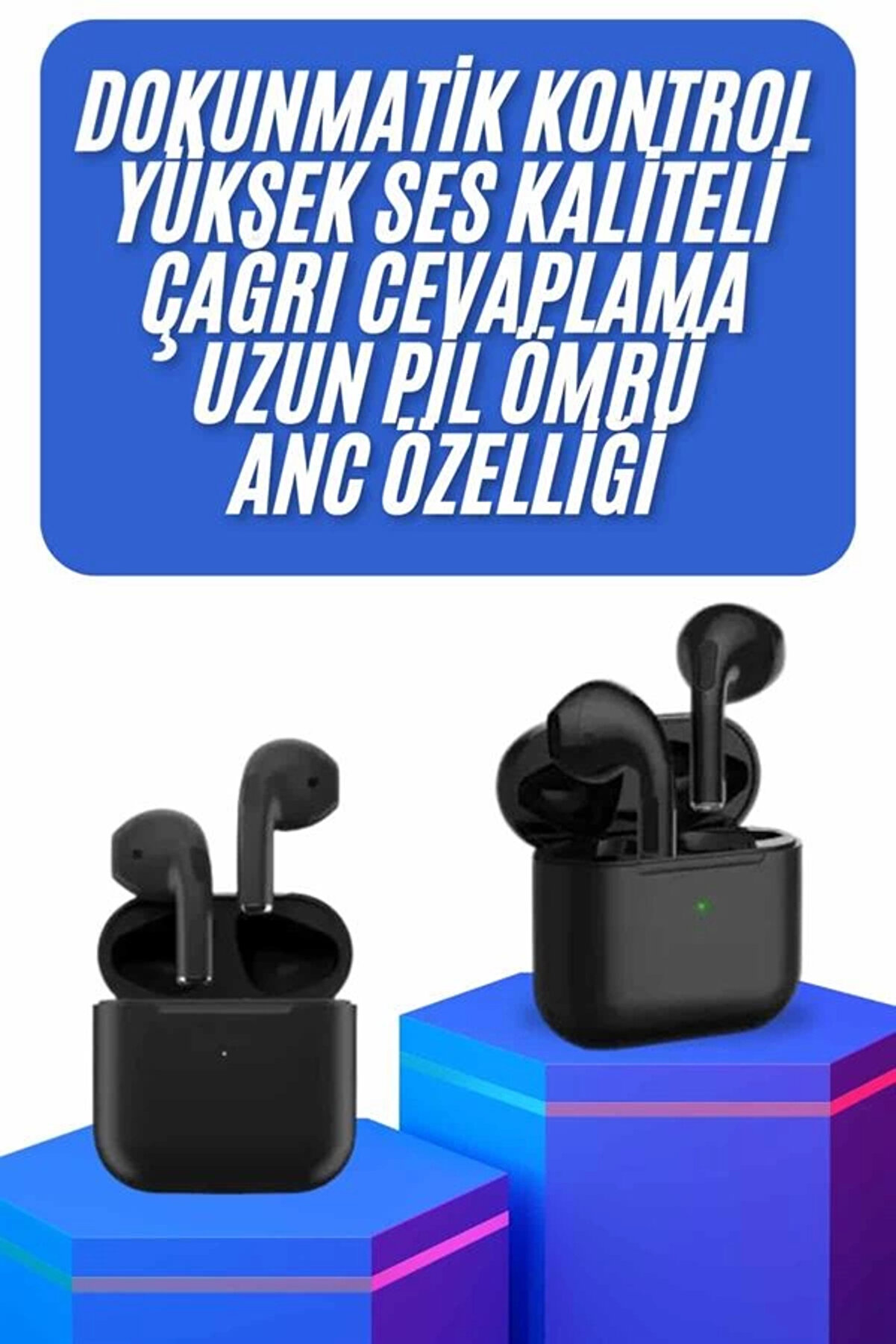 Buti̇k Kablosuz Bluetooth Kulaklık Tws Pro5 Kulaklık Anc &Ouml;zelli̇ği̇ Dokunmati̇k Kontrol
