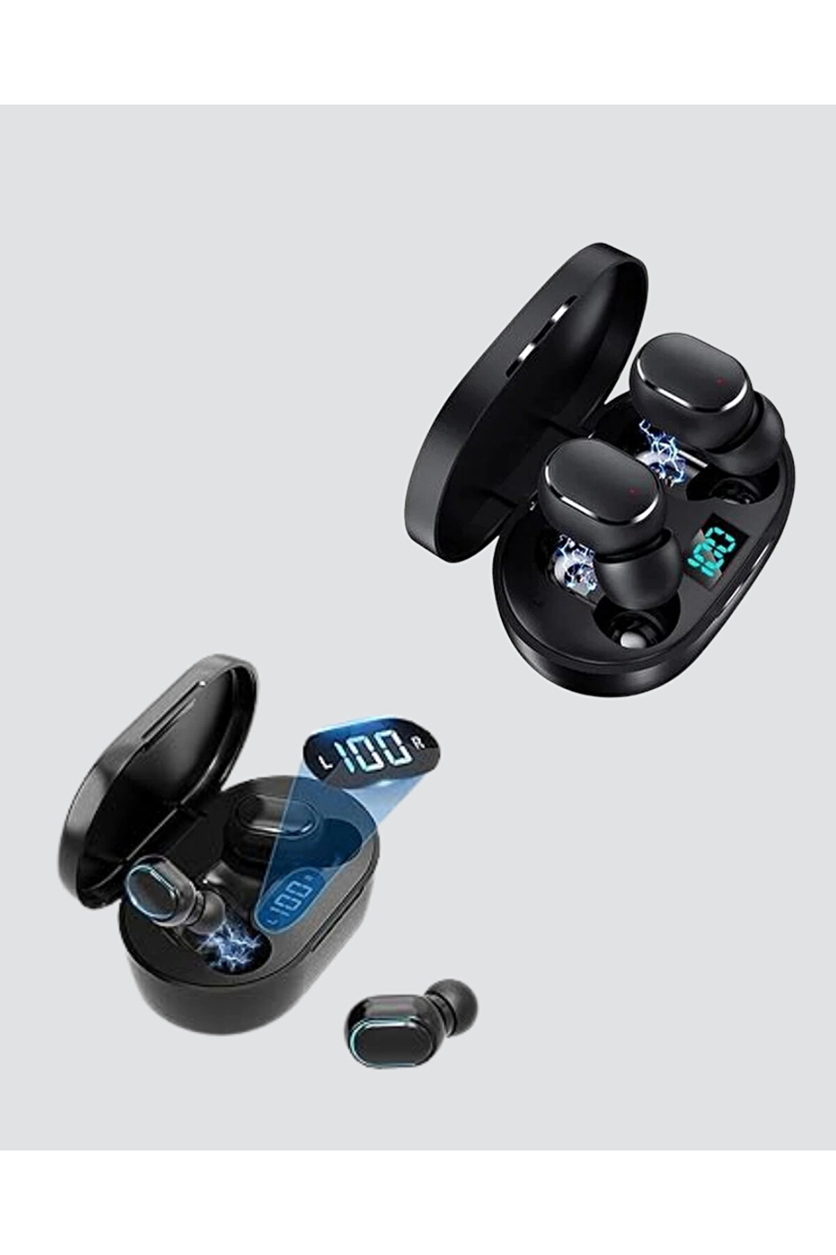 Buti̇k Kablosuz Bluetooth Kulaklık &ndash; G&uuml;r&uuml;lt&uuml; &Ouml;nleyi̇ci̇ Suya Dayanıklı Mi̇krofonlu Uzun Pi̇l &Ouml;m&uuml;rl&uuml;