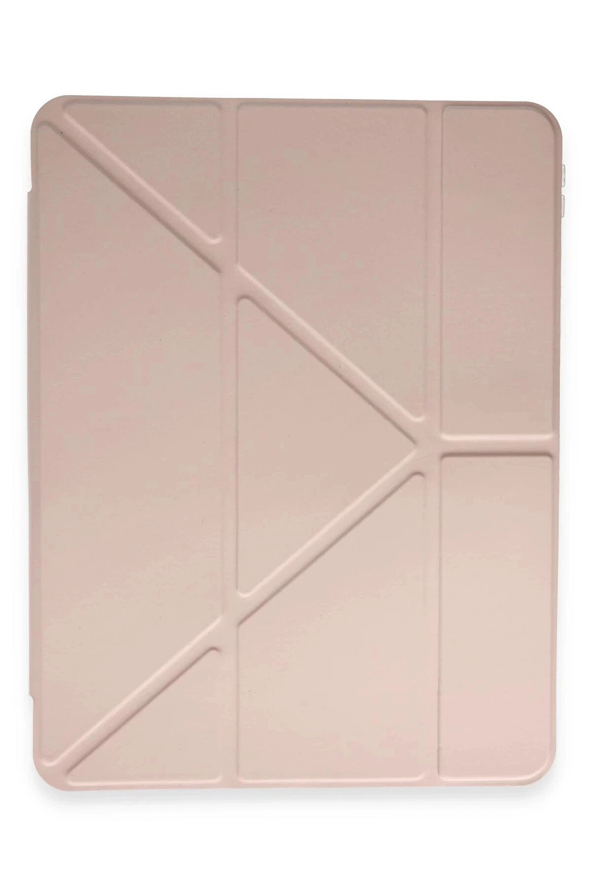 Buti̇k Huawei̇ Honor Pad 9 Kılıf Kalemli̇kli̇ Mars Tablet Kılıfı - Rose Gold-(5796)