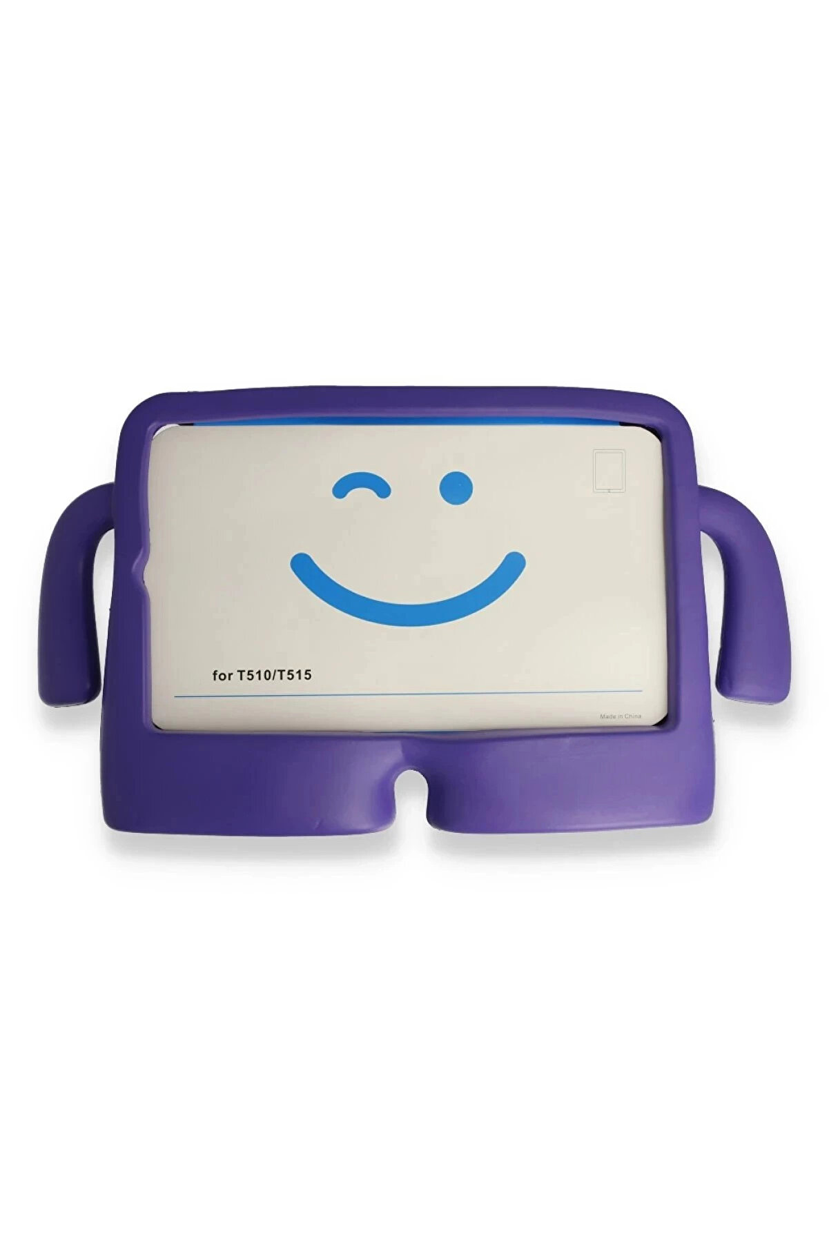 Buti̇k İpad 2022 10.9 (10.Nesi̇l) Kılıf Karakter Tablet Si̇li̇kon - Mor-(5796)