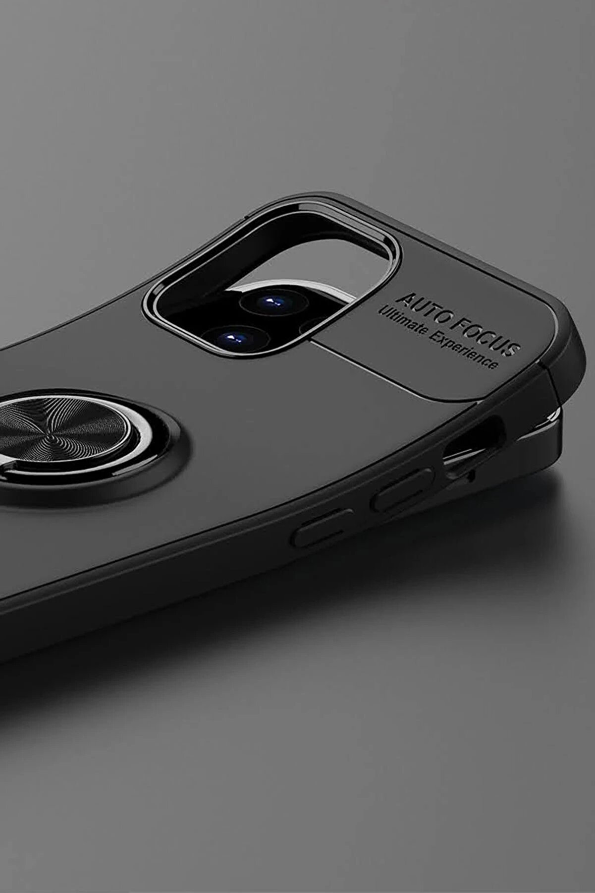 Buti̇k İphone 12 Kılıf Range Y&uuml;z&uuml;kl&uuml; Si̇li̇kon - Si̇yah-Kırmızı-(5796)