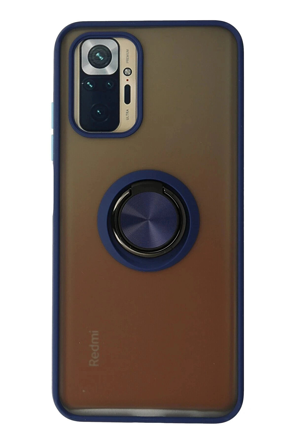 Buti̇k Xi̇aomi̇ Redmi̇ Note 10 Kılıf Montreal Y&uuml;z&uuml;kl&uuml; Si̇li̇kon Kapak - Laci̇vert-(5796)