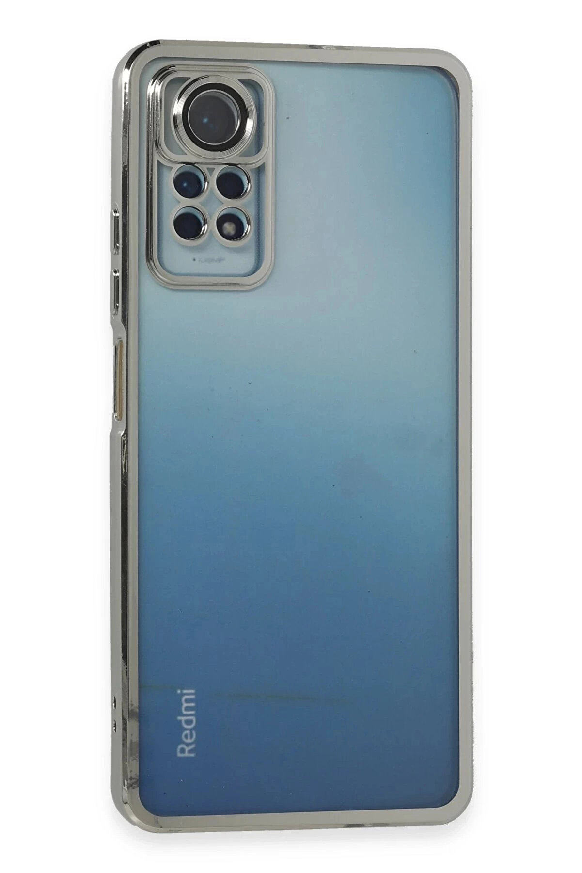 Buti̇k Xi̇aomi̇ Redmi̇ Note 11 Pro Kılıf Lensli̇ Si̇li̇kon - G&uuml;m&uuml;ş-(5796)