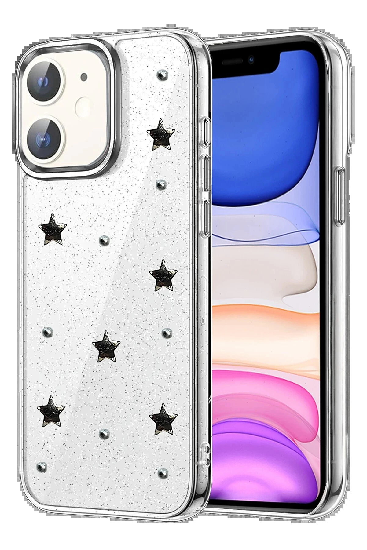 Buti̇k Apple İphone 11 Fi̇yonk Desenli̇ Kapak - Desen 8-(5796)