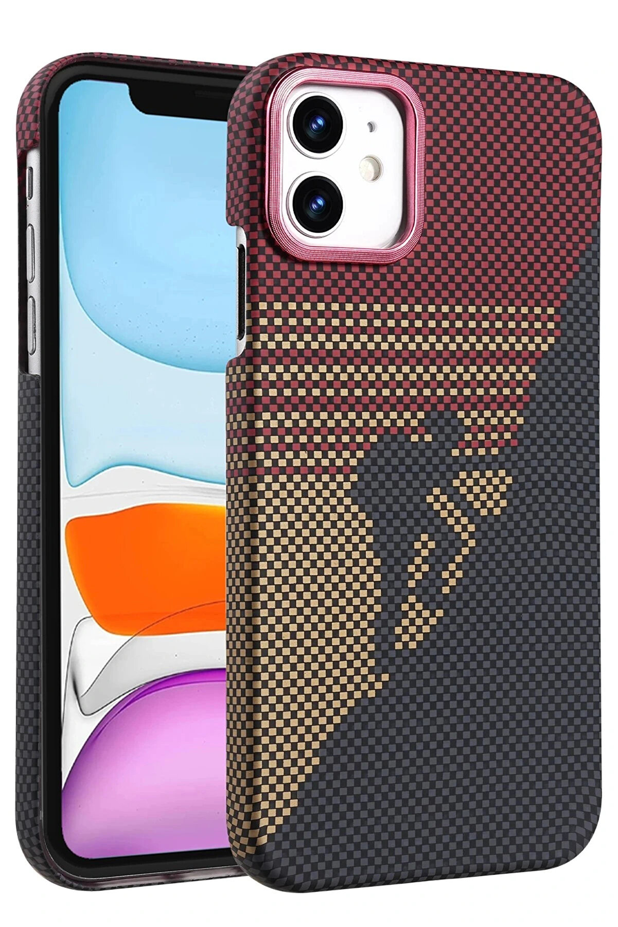 Buti̇k Apple İphone 11 Vega Magsafe Kapak - Kırmızı-(5796)