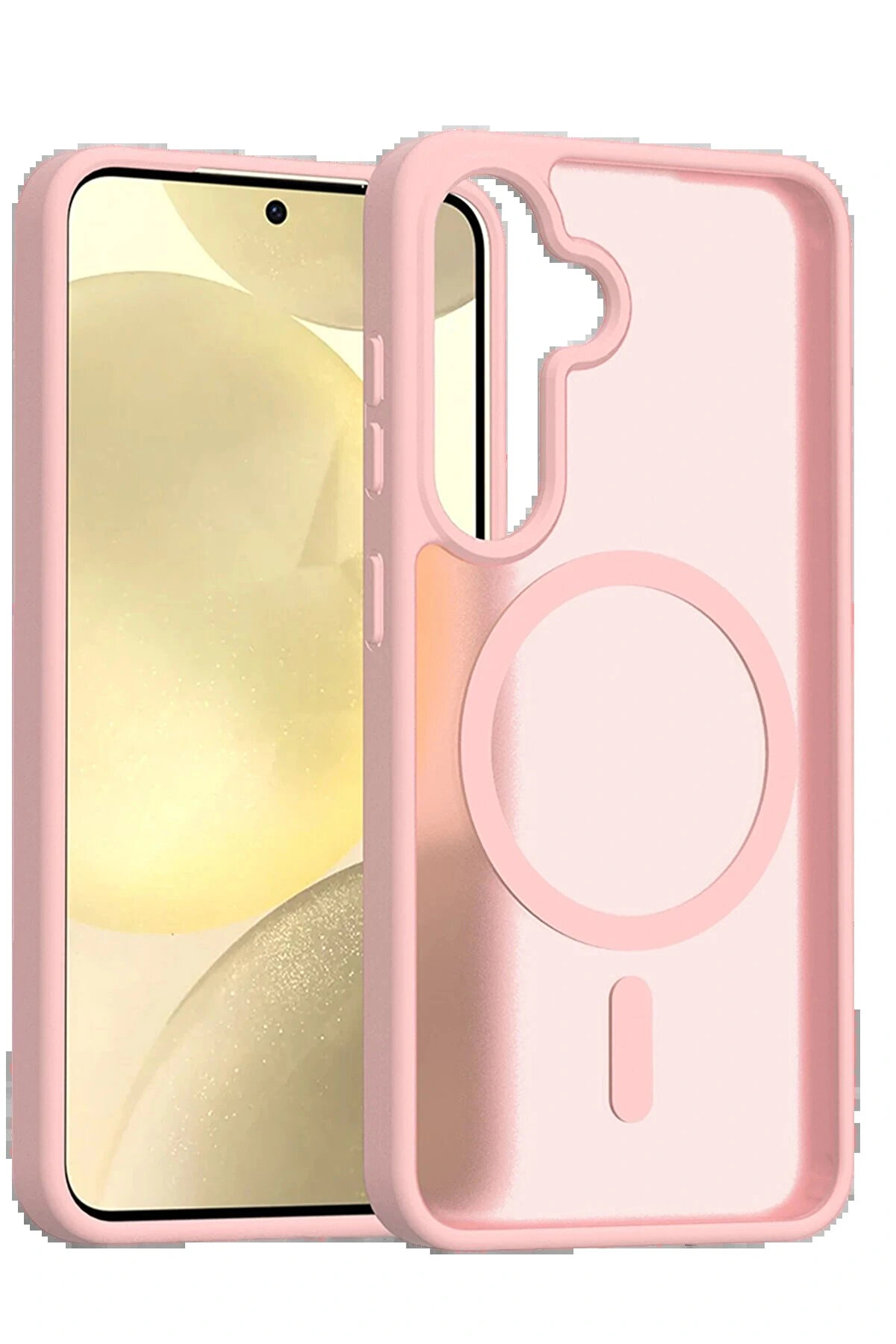 Buti̇k Samsung Galaxy A17 5G Jota Magsafe Kapak - Pudra-(5796)