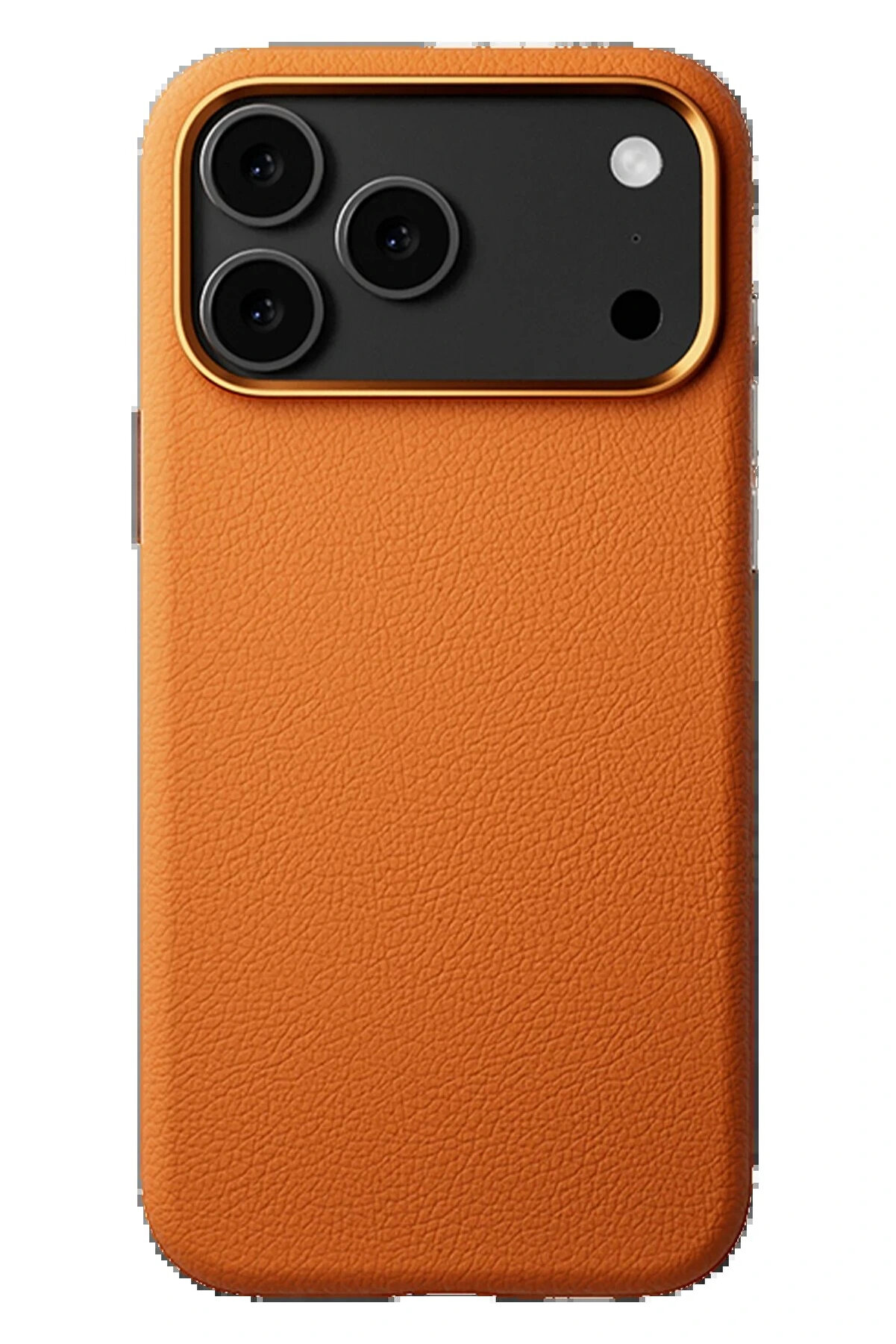 Buti̇k İphone 17 Pro Max Wonder Deri̇ Magsafe Kapak - Turuncu-(5796)