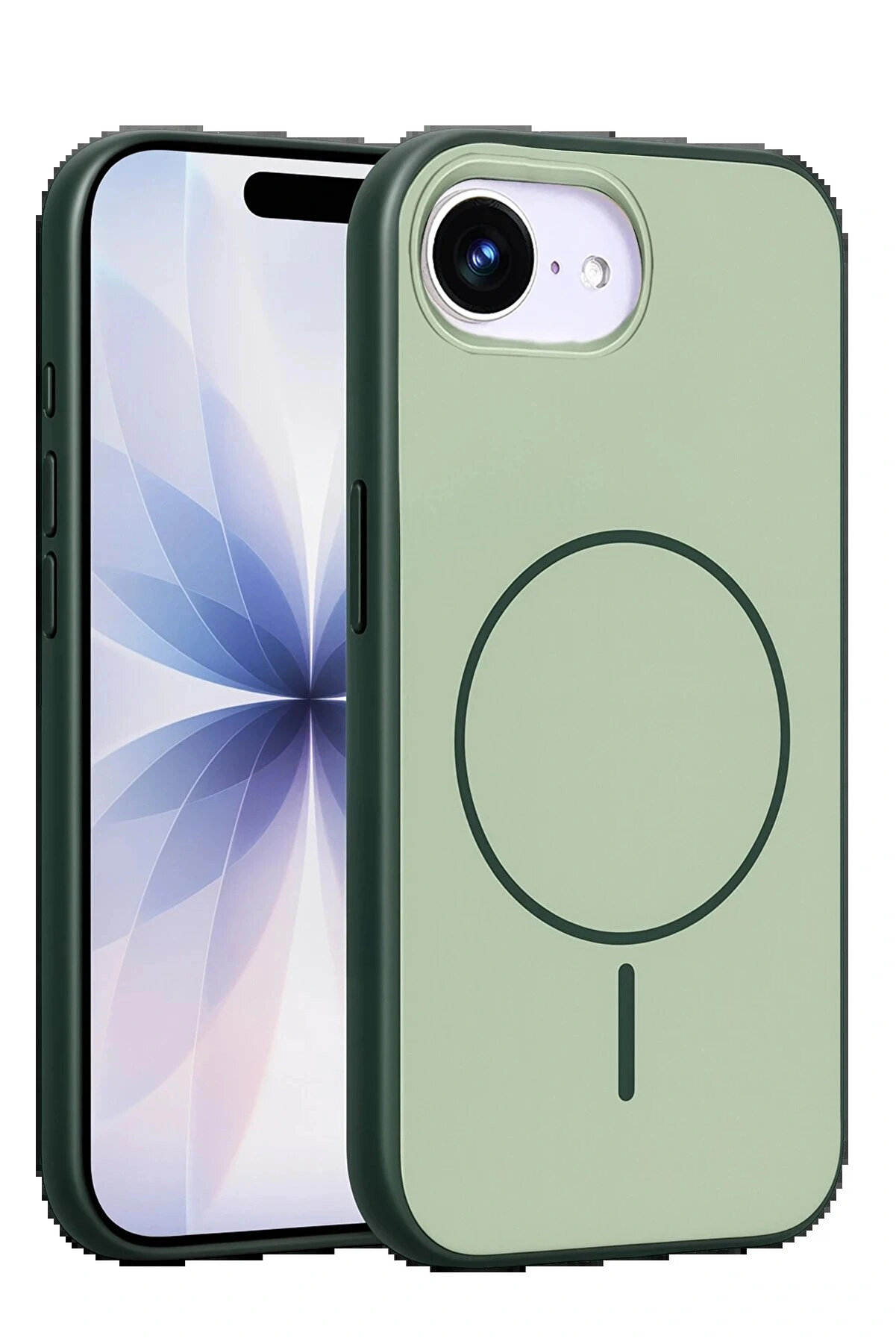 Buti̇k Apple İphone 16E Neva Magsafe Kapak - Koyu Yeşi̇l-(5796)