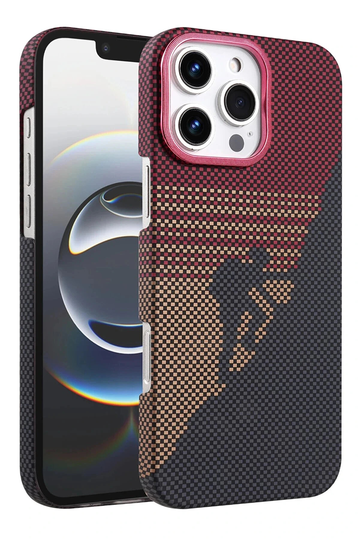 Buti̇k Apple İphone 16 Pro Max Vega Magsafe Kapak - Kırmızı-(5796)