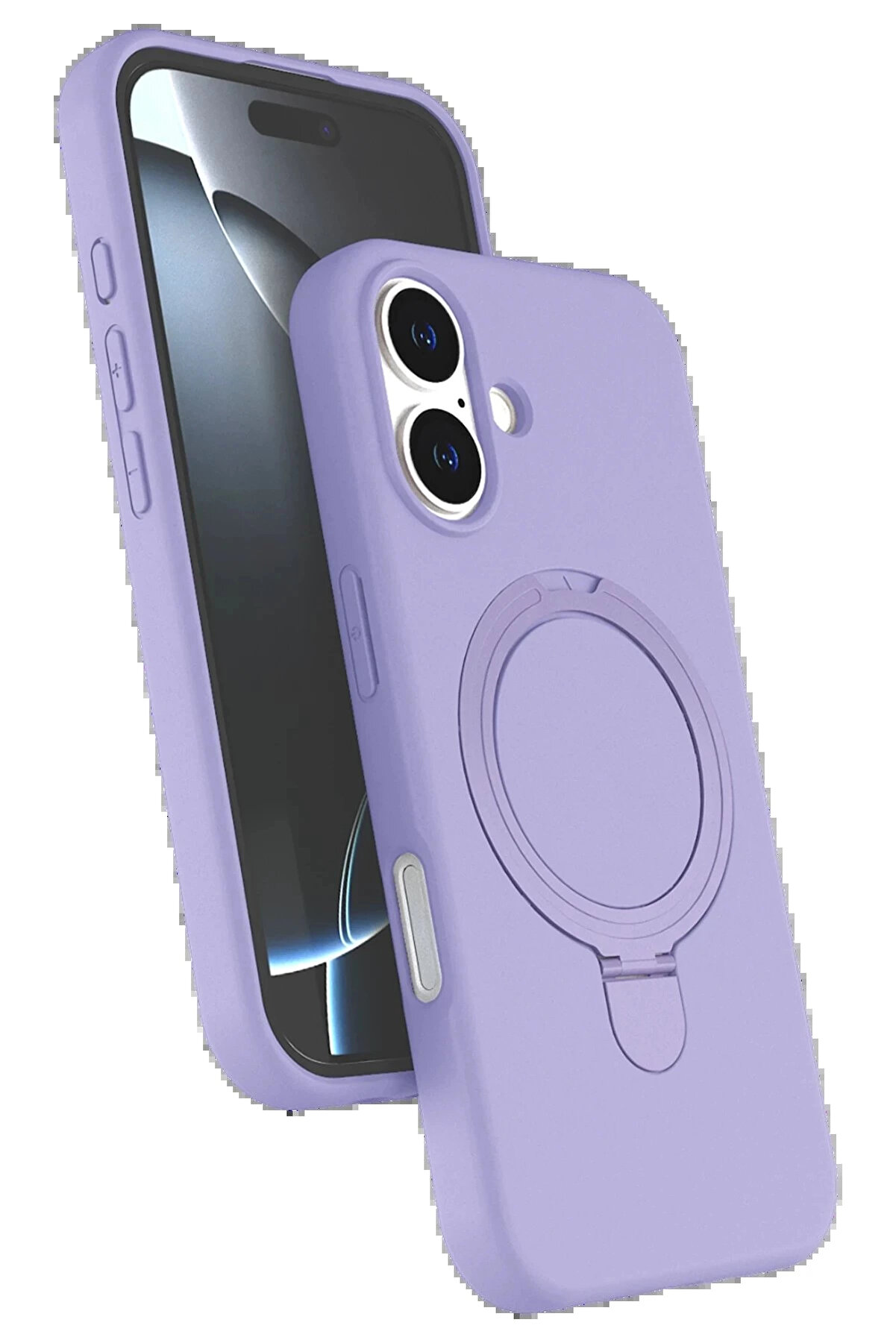 Buti̇k Apple İphone 17 Regal Magsafe Standlı Kapak - Li̇la-(5796)