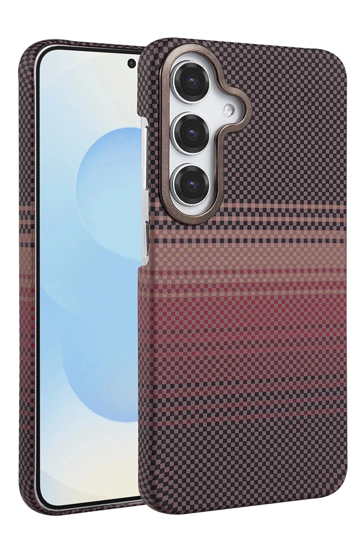 Buti̇k Samsung Galaxy S24 Fe Vega Magsafe Kapak - &Ccedil;&ouml;l Ti̇tanyum-(5796)