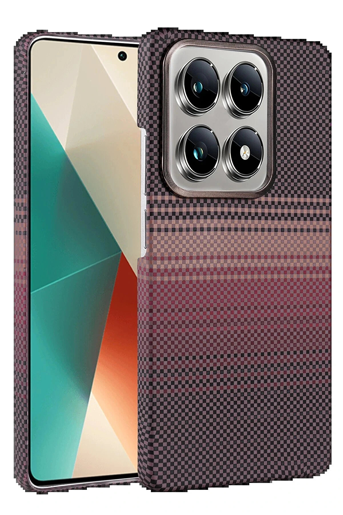 Buti̇k Xi̇aomi̇ Mi̇ 14T Pro Vega Magsafe Kapak - &Ccedil;&ouml;l Ti̇tanyum-(5796)