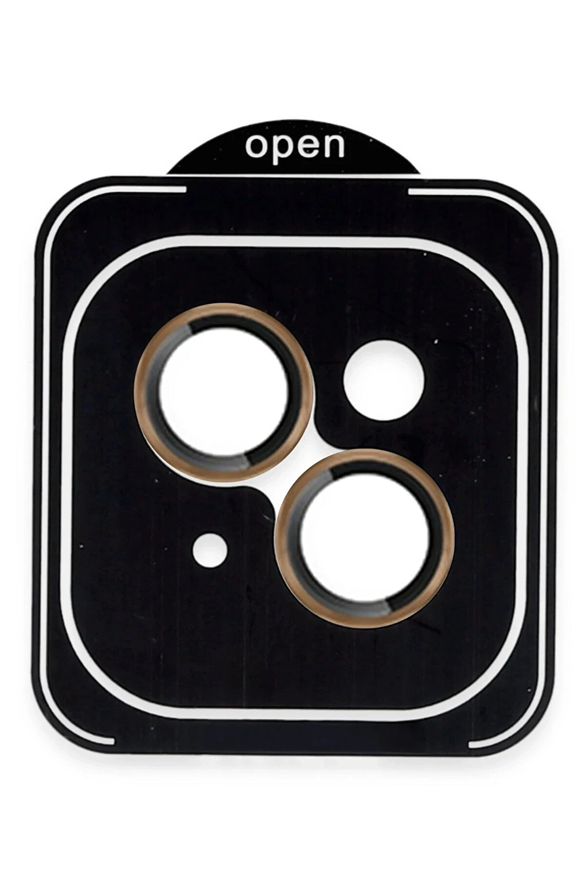 Buti̇k Apple İphone 13 Pvd Metal Kamera Lens - Gold-(5796)