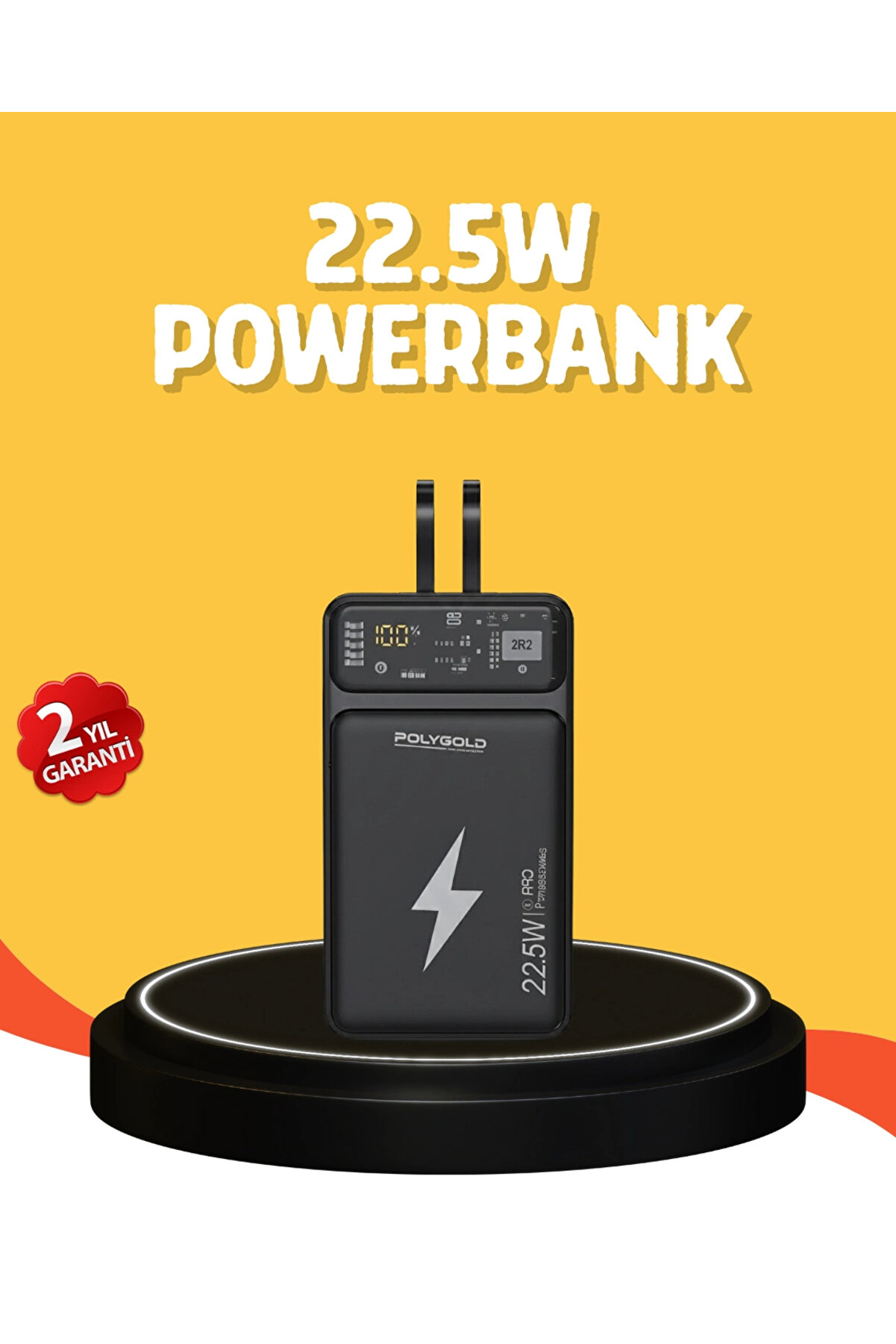 Buti̇k Powerbank 10000 Mah Di̇ji̇tal G&ouml;stergeli̇ Taşınabi̇li̇r