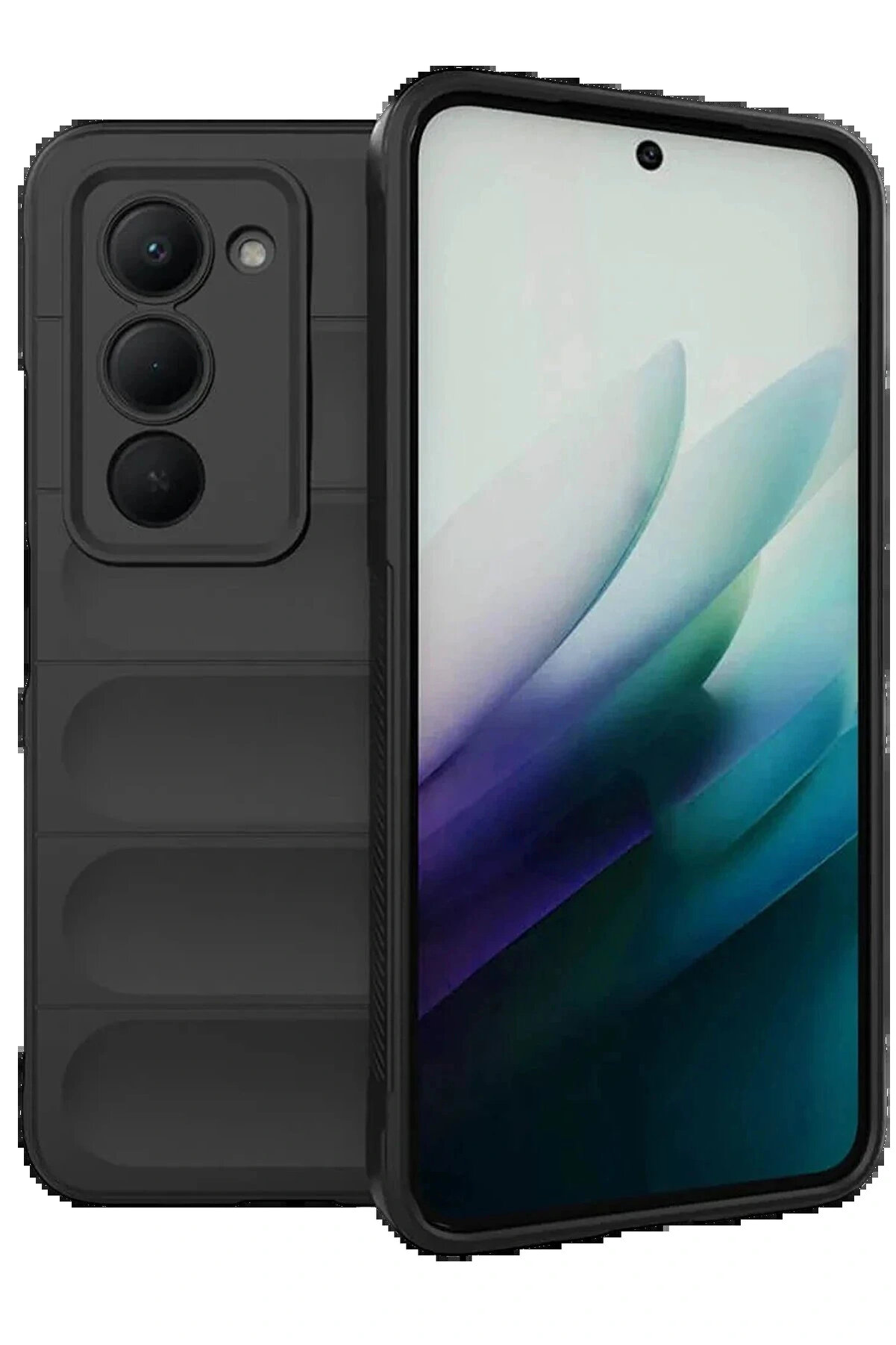 Buti̇k Xi̇aomi̇ Redmi̇ 15 4G Opti̇mum Si̇li̇kon - Si̇yah-(5796)