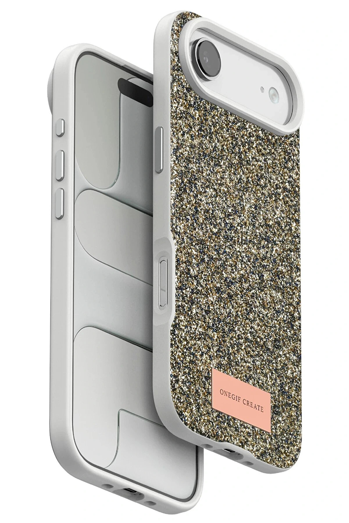 Buti̇k Apple İphone 17 Ai̇r Bri̇ght Si̇mli̇ Kapak - &Ccedil;&ouml;l Ti̇tanyum-(5796)