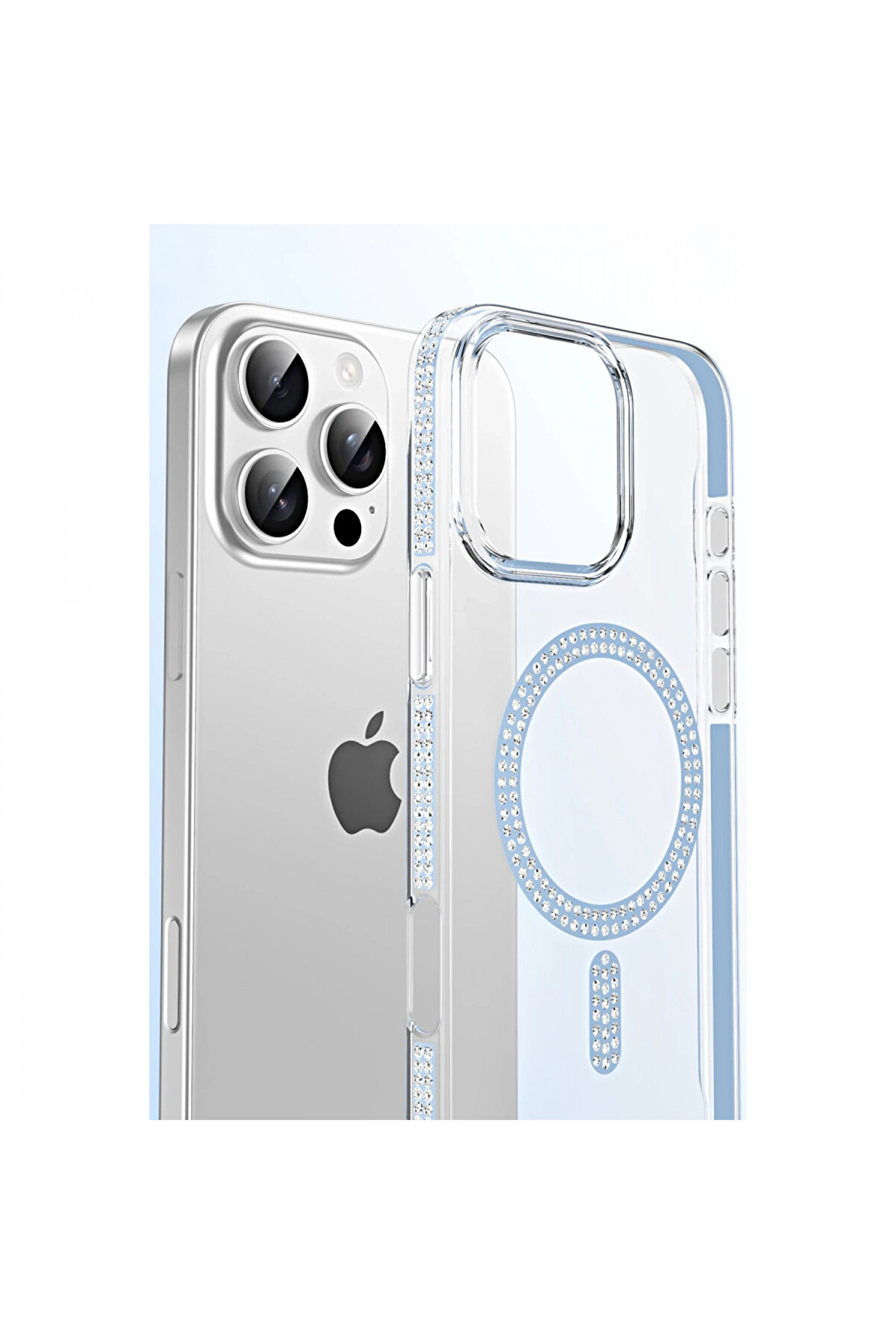 Byhodi̇ Joko Apple İphone 14 Move Taşlı Magsafe Kapak - Pembe