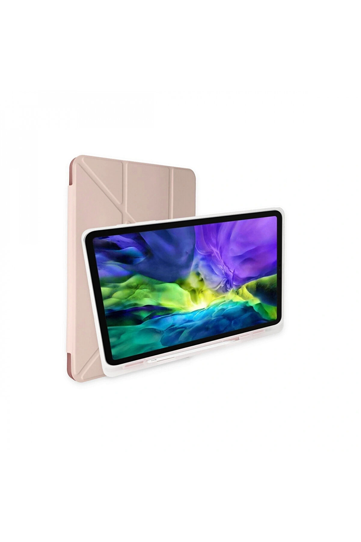 Buti̇k İpad 9.7 (2018) Kılıf Kalemli̇kli̇ Mars Tablet Kılıfı - Rose Gold