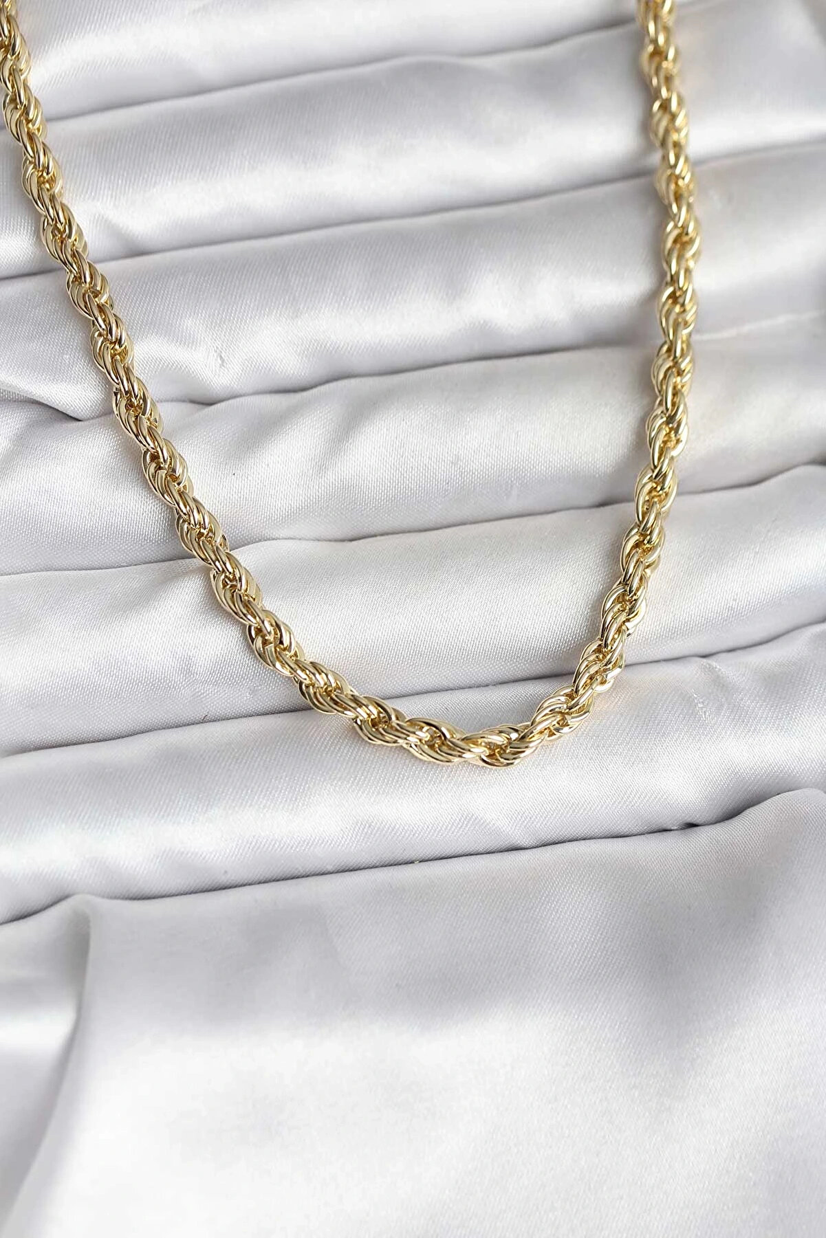 Buti̇k 14K Gold Renk Kaplama Burgu Model Cm Kadın Kolye