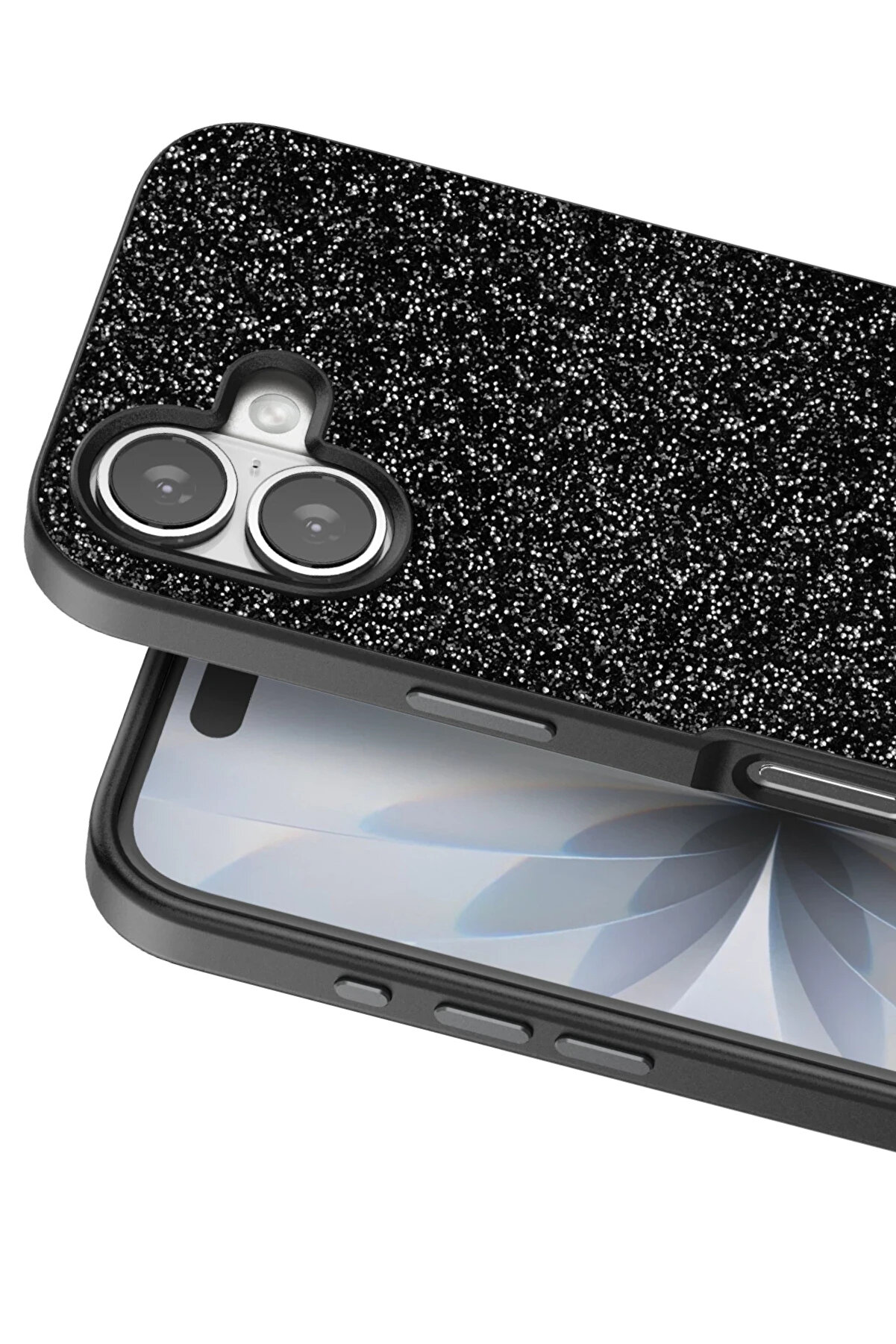 Buti̇k Harmonyaura Apple İphone 17 Bri̇ght Si̇mli̇ Kapak - Si̇yah