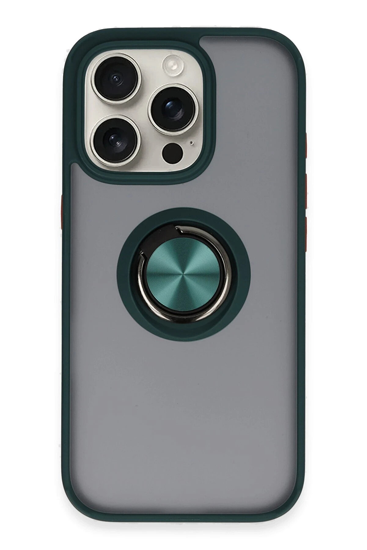 Buti̇k Harmonyaura İphone 16 Pro Max Kılıf Montreal Y&uuml;z&uuml;kl&uuml; Si̇li̇kon Kapak - Yeşi̇l