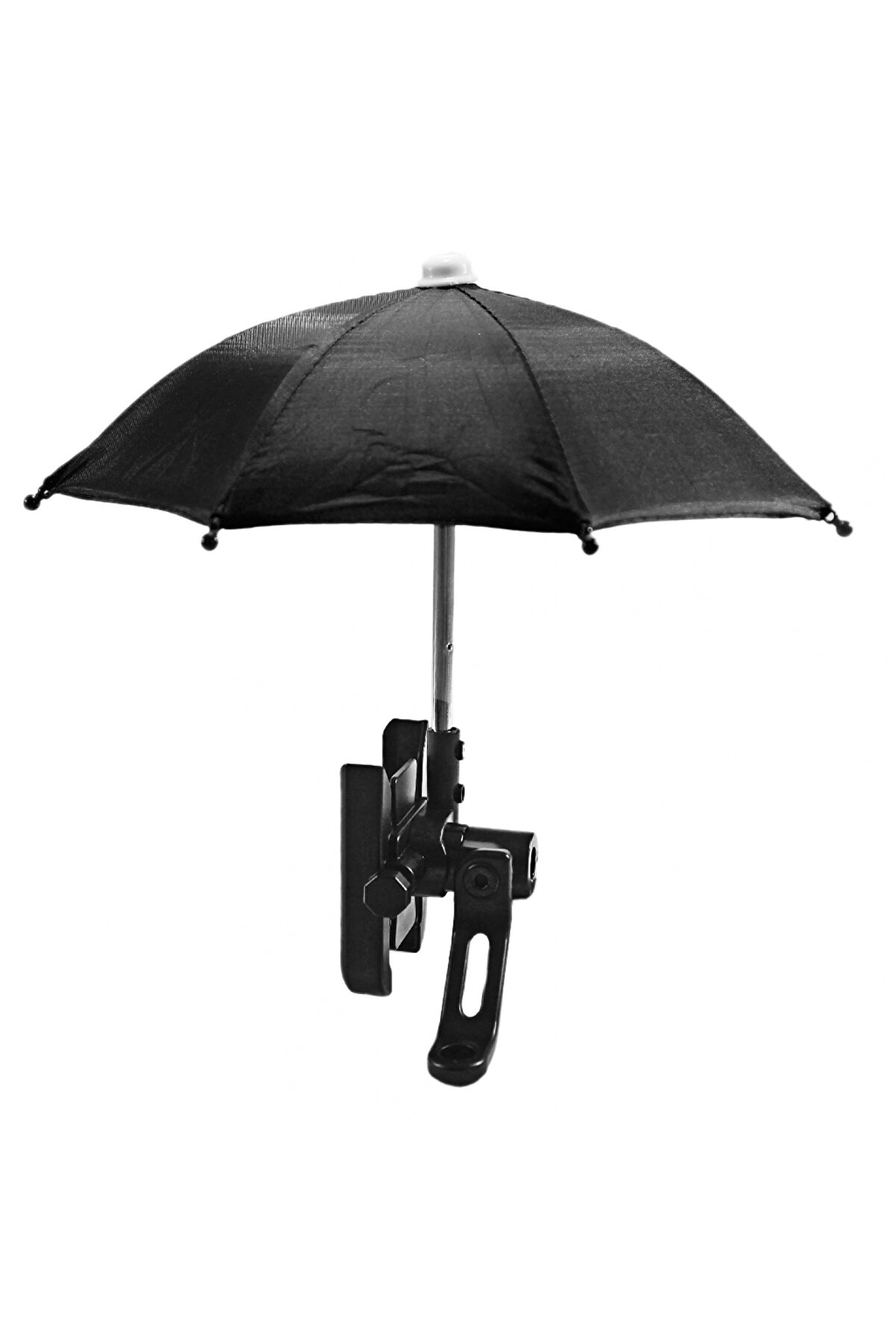 Alkan Mb Si̇yah Ayna Bağlantılı Şemsi̇yeli̇ Ayarlı Telefon Tutucu Ali̇mi̇nyum A+++ Kali̇te