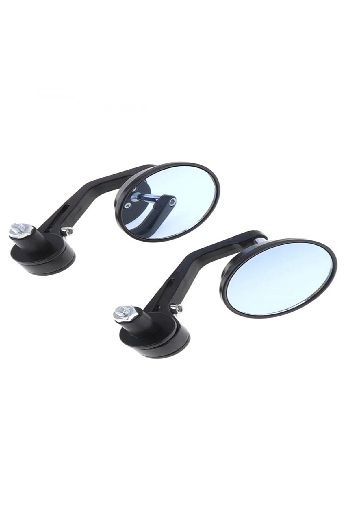 Alkan Mb Modi̇fi̇ye Gi̇don Bağlantılı Oval Ayna Tk Si̇yah Cafe Racer