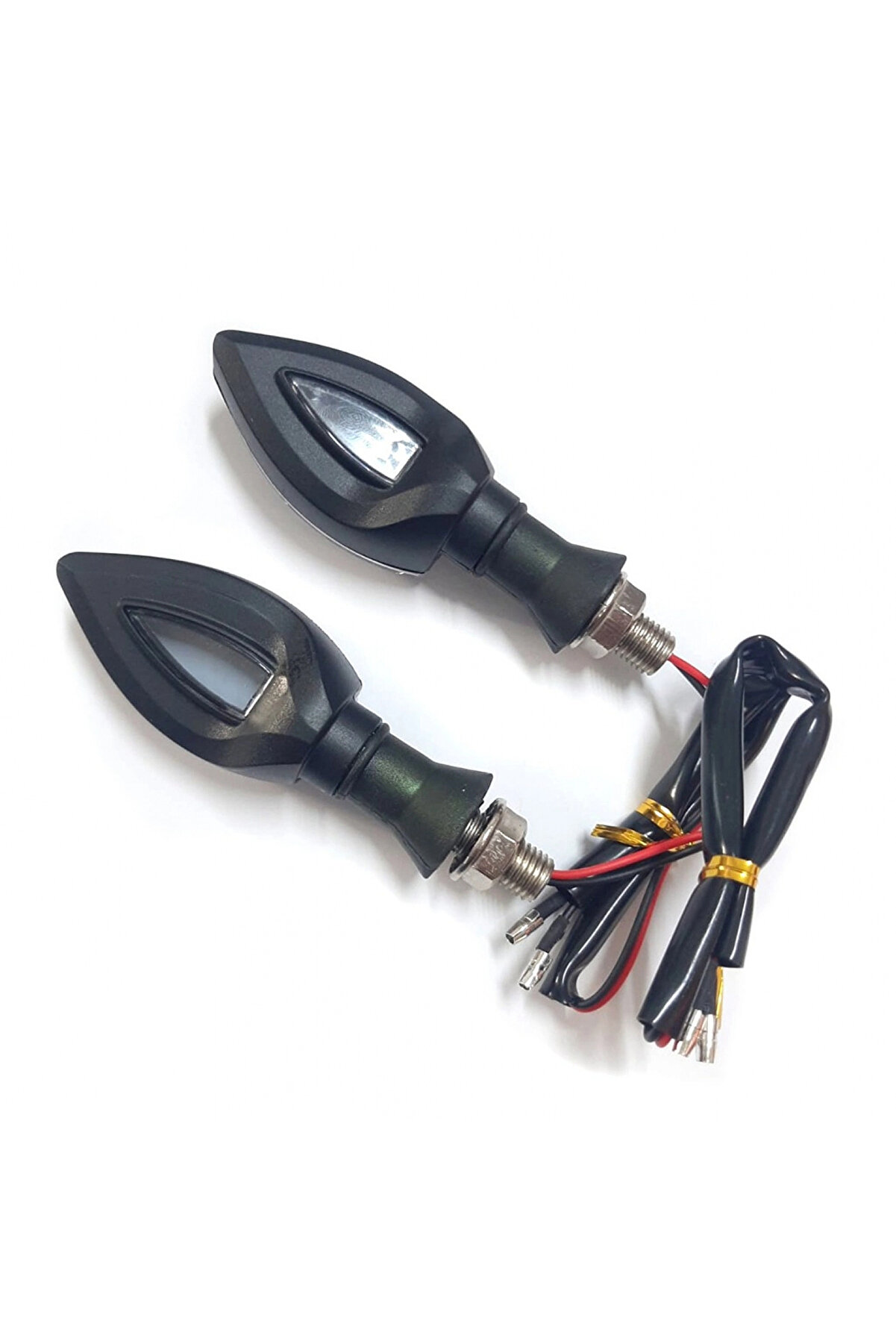 Hjg Motosi̇klet &Uuml;ni̇versal Led Si̇nyal Beyaz Camlı Mercekli̇ Sarı Işık