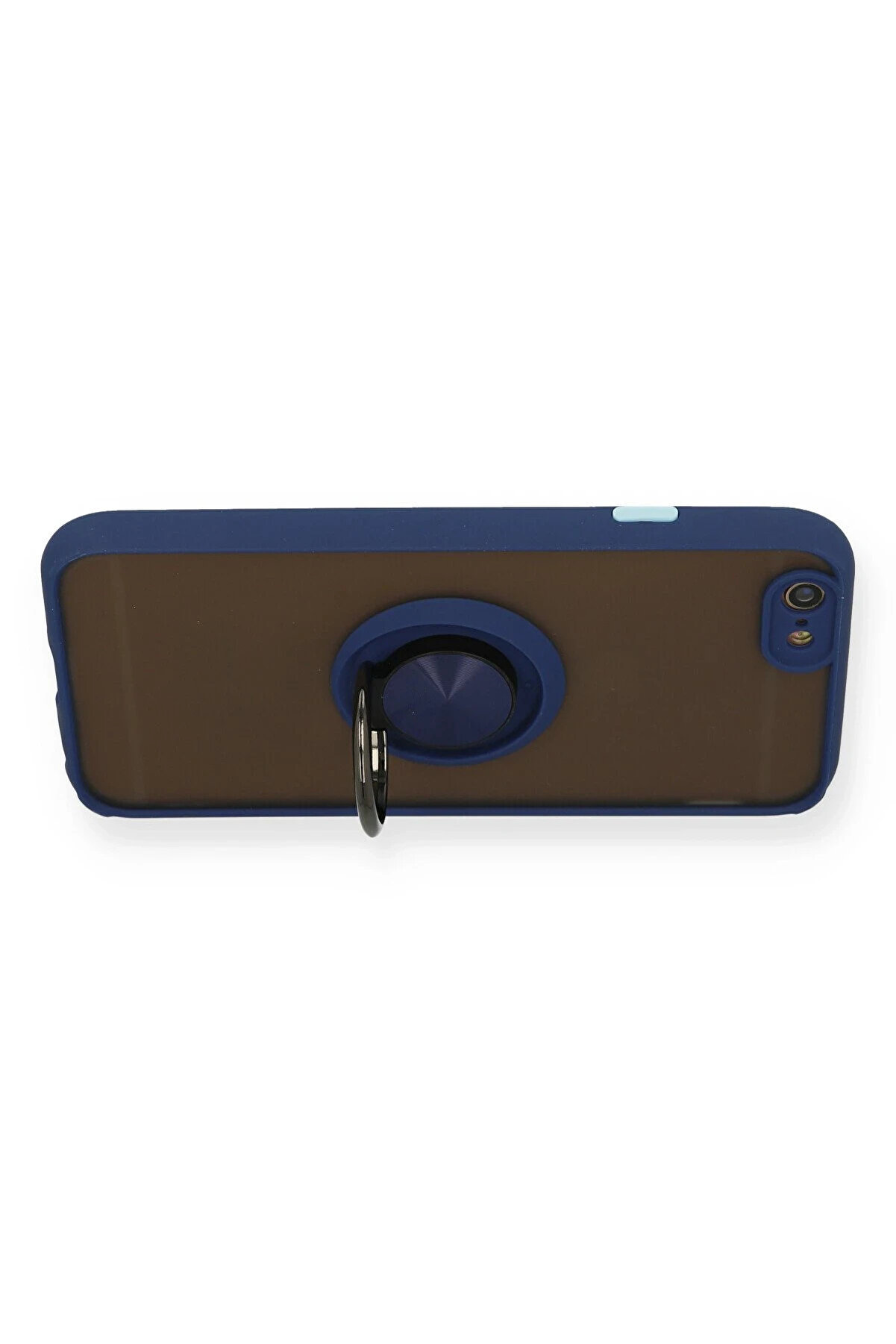 Buti̇k Harmonyaura İphone 6 Kılıf Montreal Y&uuml;z&uuml;kl&uuml; Si̇li̇kon Kapak - Laci̇vert