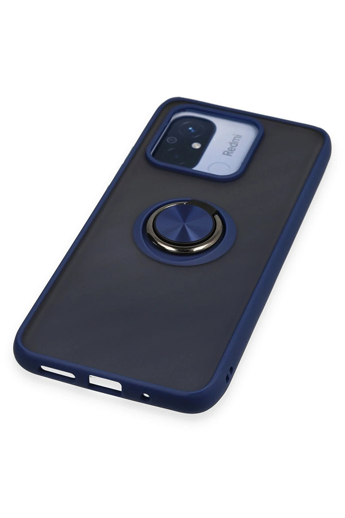 Buti̇k Harmonyaura Xi̇aomi̇ Redmi̇ 12C Kılıf Montreal Y&uuml;z&uuml;kl&uuml; Si̇li̇kon Kapak - Laci̇vert