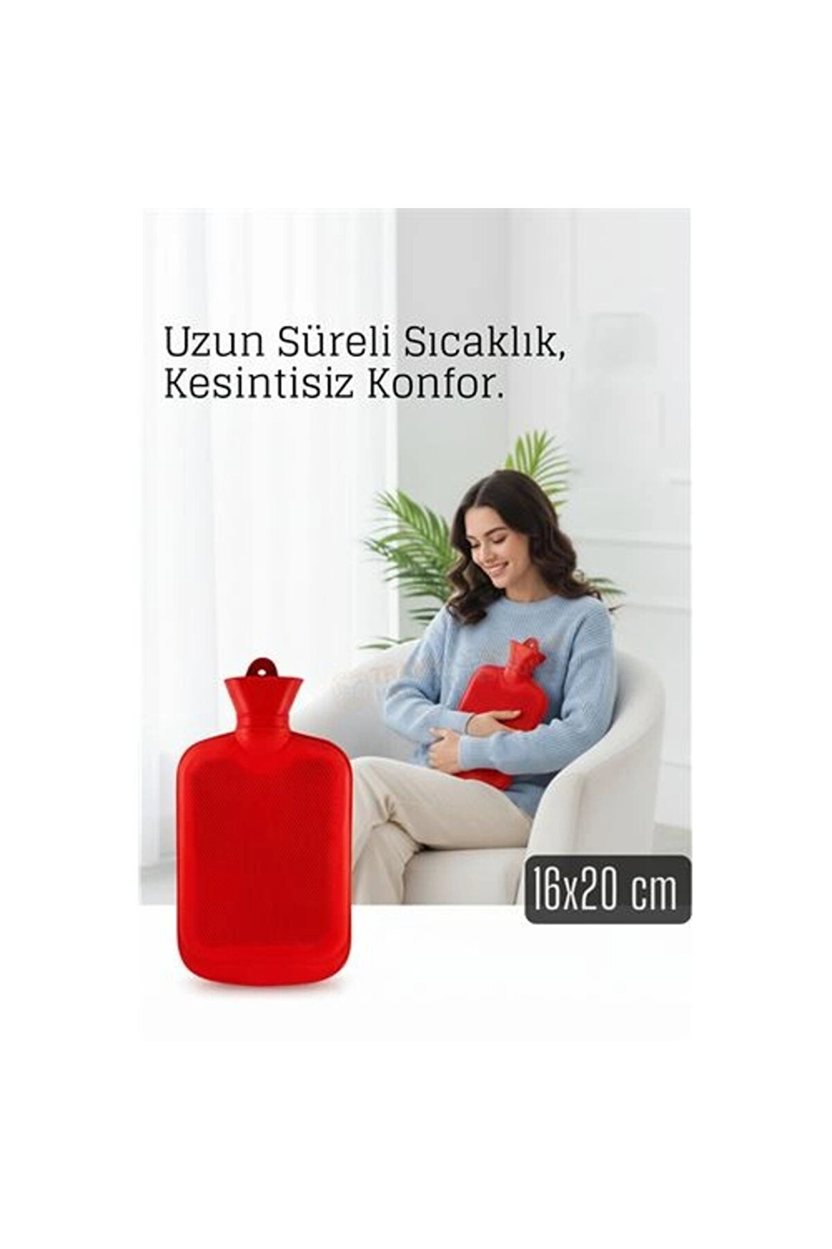 Buti̇k Kau&ccedil;uk Sıcak Su Torbası &ndash;16X20 Cm Termofor | Termal Torba