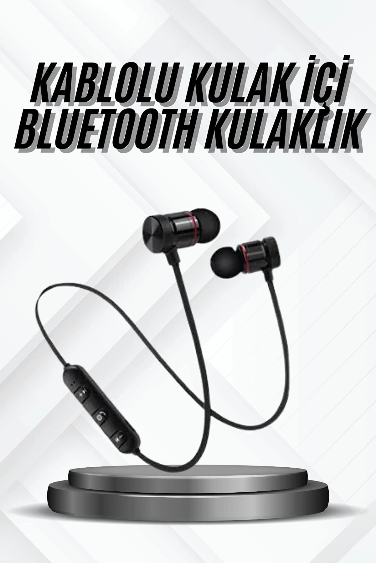 Buti̇k Bluetooth Bağlantılı Kablolu Mıknatıslı Sport Kulaklık