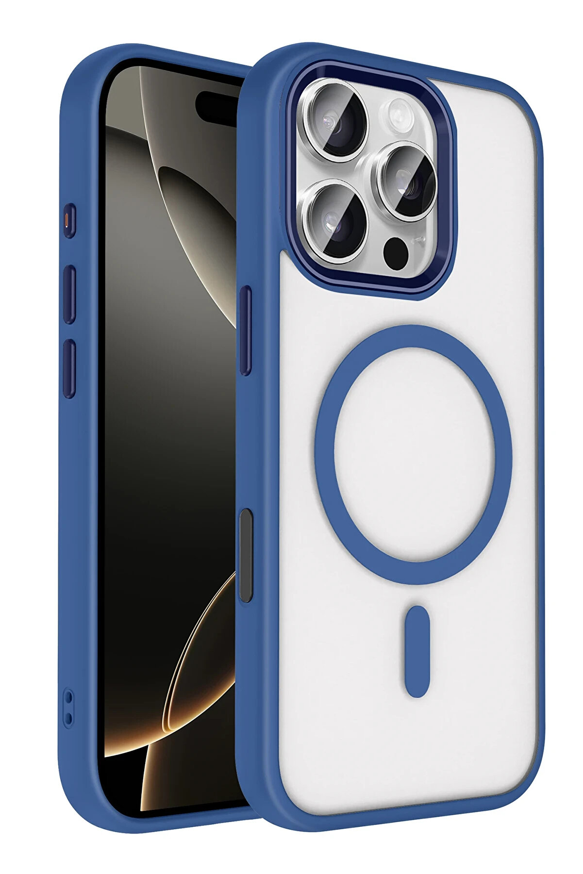 Buti̇k Harmonyaura Apple İphone 16 Pro Max Terea Magsafe Kapak - Laci̇vert