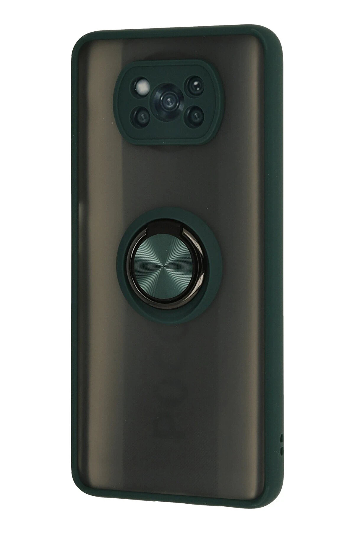 Buti̇k Harmonyaura Xi̇aomi̇ Pocophone X3 Kılıf Montreal Y&uuml;z&uuml;kl&uuml; Si̇li̇kon Kapak - Yeşi̇l