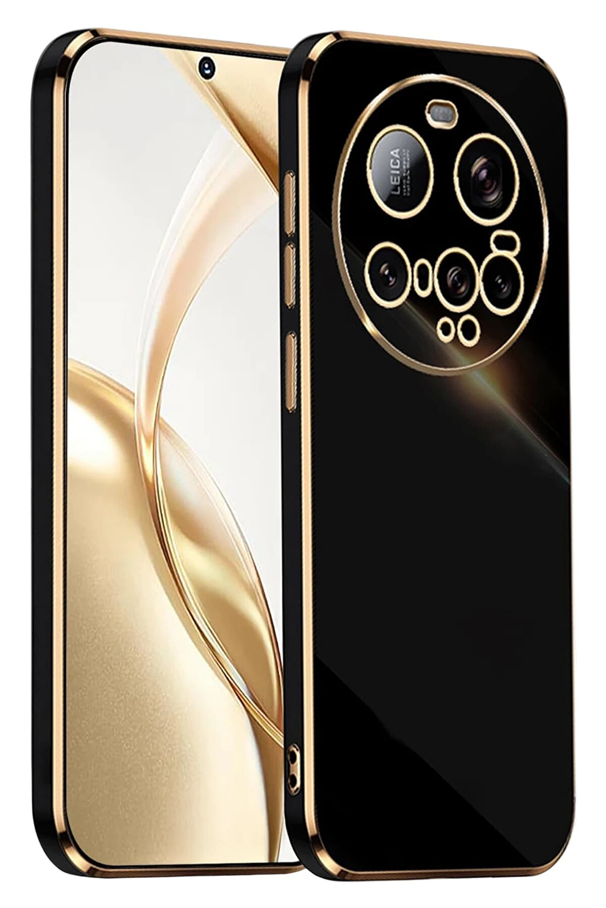 Buti̇k Harmonyaura Xi̇aomi̇ Mi̇ 15 Ultra Kılıf Volet Si̇li̇kon - Si̇yah