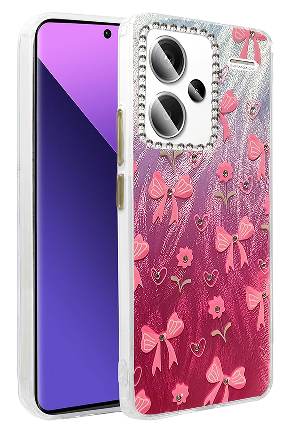 Buti̇k Harmonyaura Xi̇aomi̇ Redmi̇ Note 13 Pro Plus Kılıf Blade Aynalı Desenli̇ Kapak - Desen 3