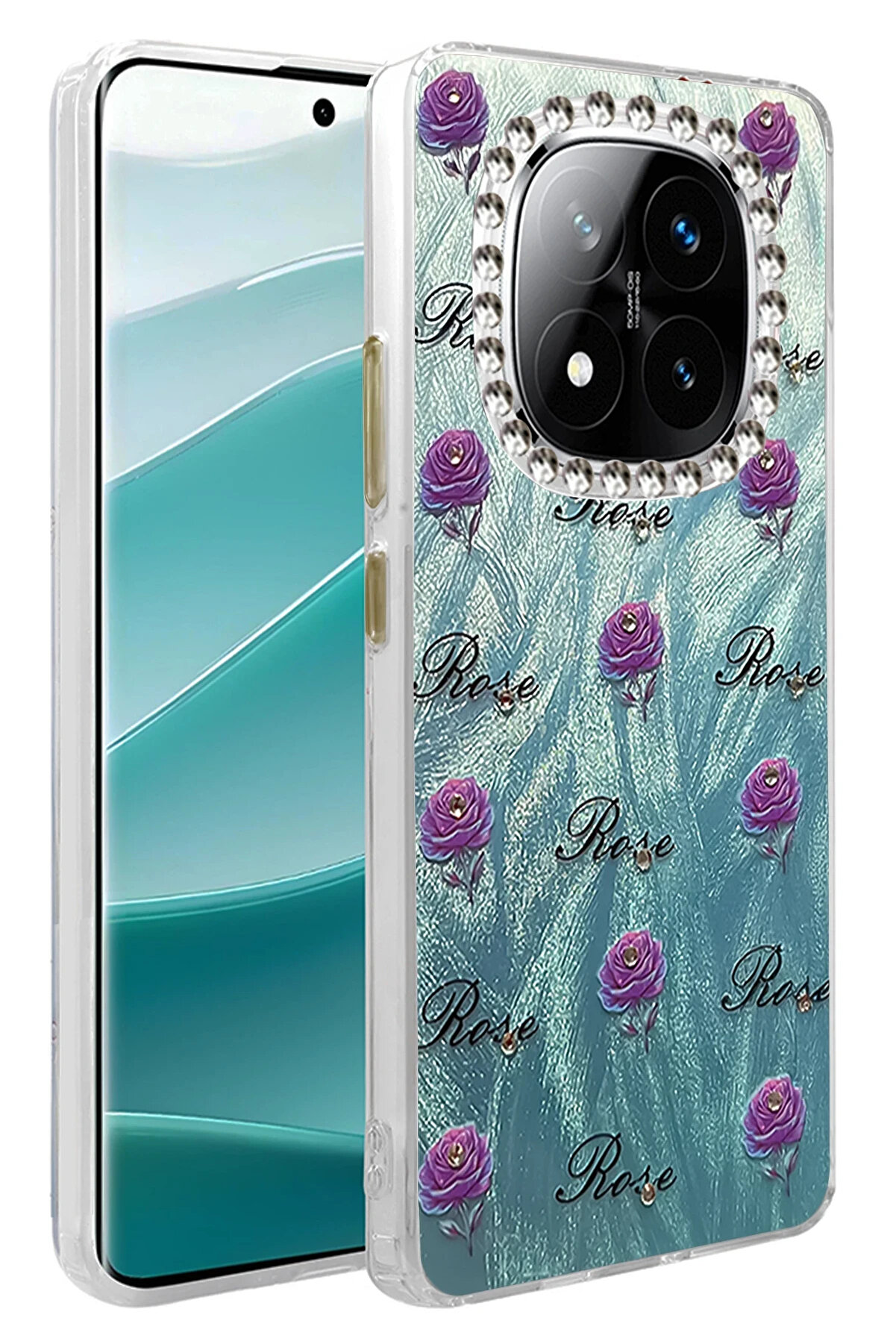 Buti̇k Harmonyaura Xi̇aomi̇ Redmi̇ Note 14 Pro 5G Kılıf Blade Aynalı Desenli̇ Kapak - Desen 9