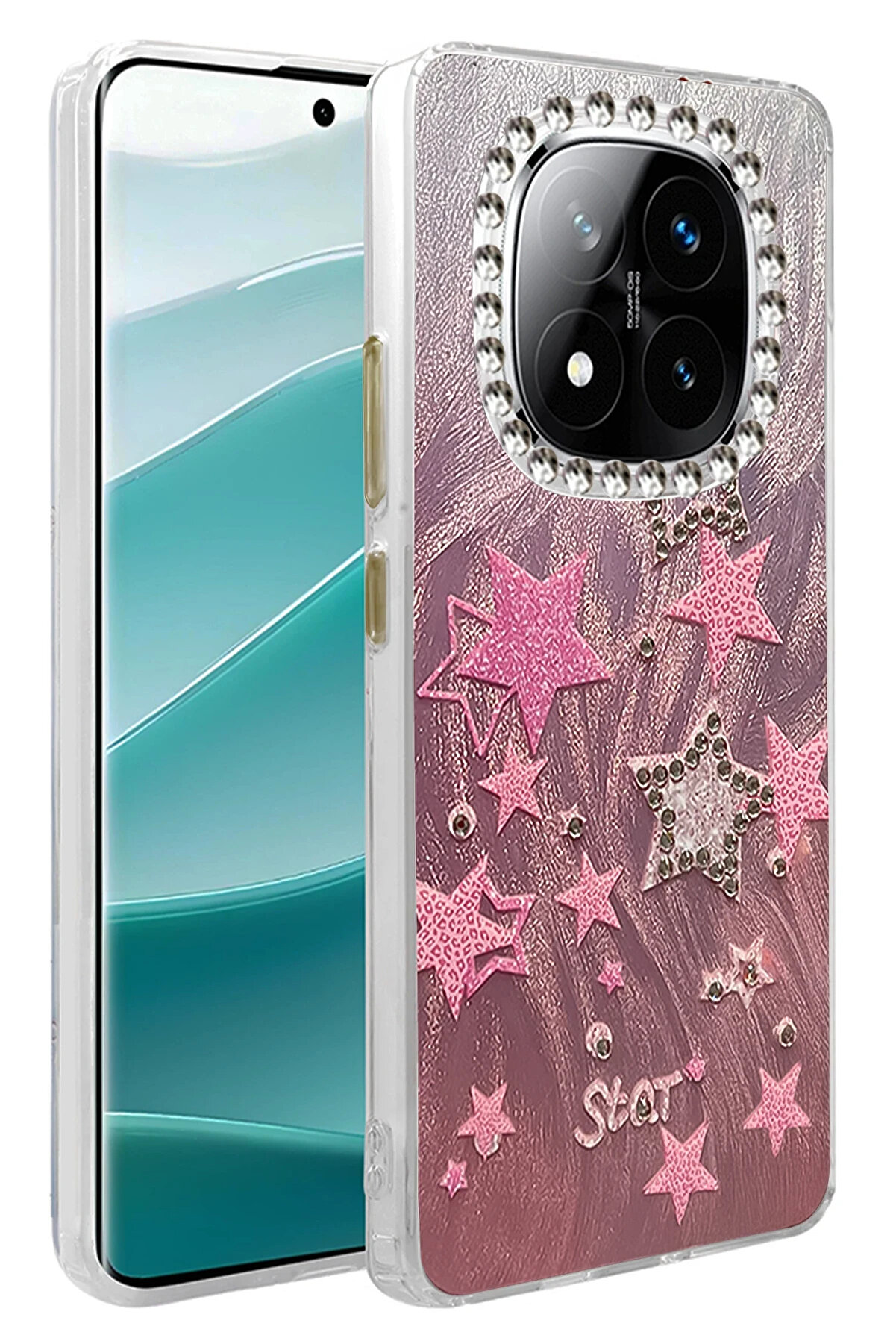 Buti̇k Harmonyaura Xi̇aomi̇ Redmi̇ Note 14 Pro 4G Kılıf Blade Aynalı Desenli̇ Kapak - Desen 7