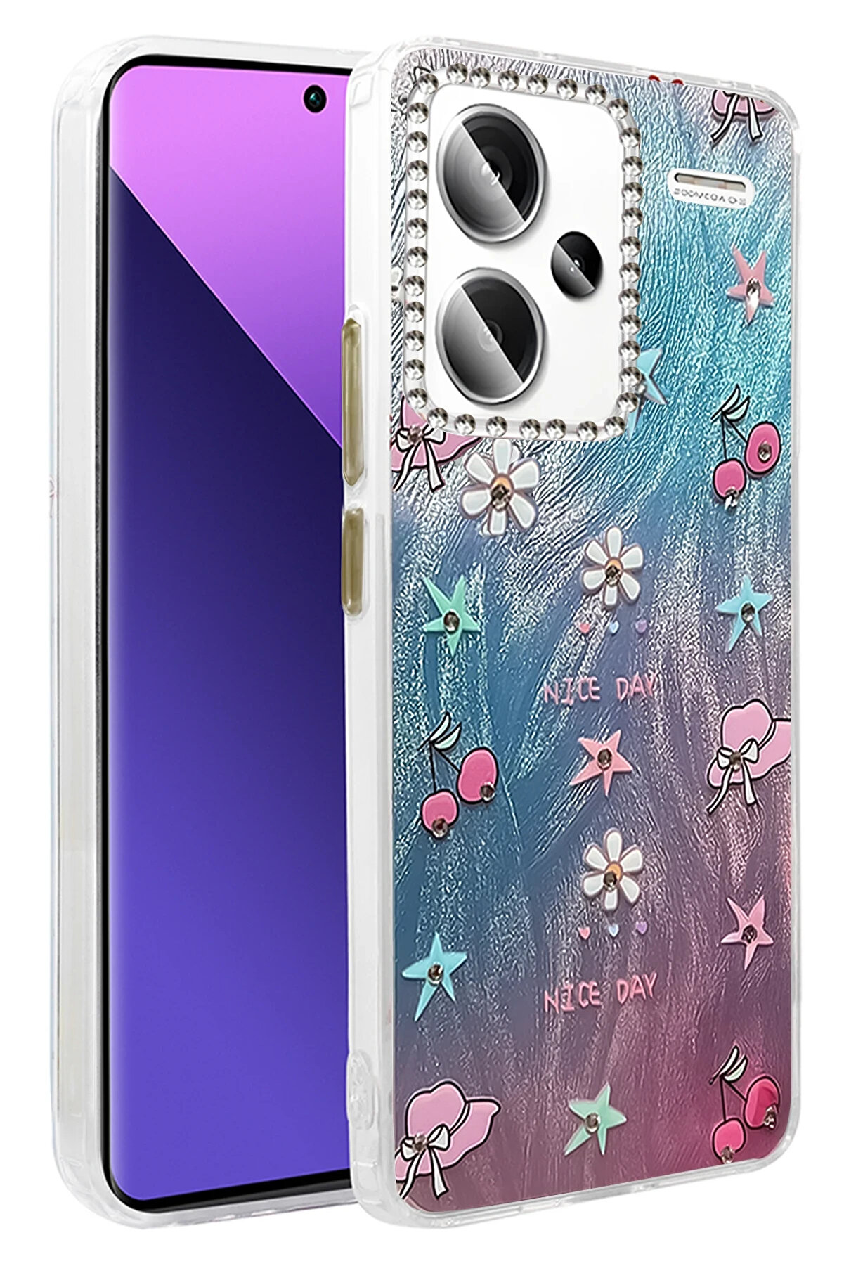 Buti̇k Harmonyaura Xi̇aomi̇ Redmi̇ Note 13 Pro Plus Kılıf Blade Aynalı Desenli̇ Kapak - Desen 4