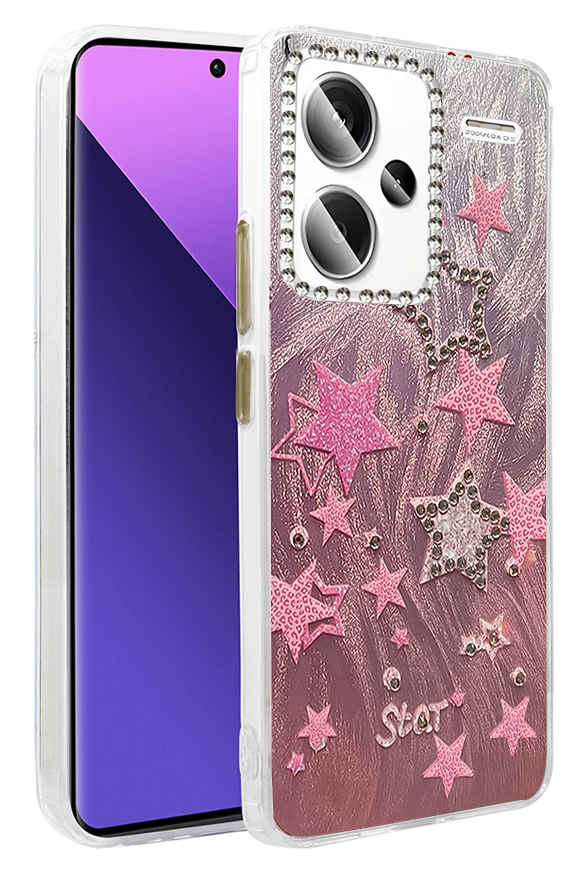 Buti̇k Harmonyaura Xi̇aomi̇ Redmi̇ Note 13 Pro Plus Kılıf Blade Aynalı Desenli̇ Kapak - Desen 7