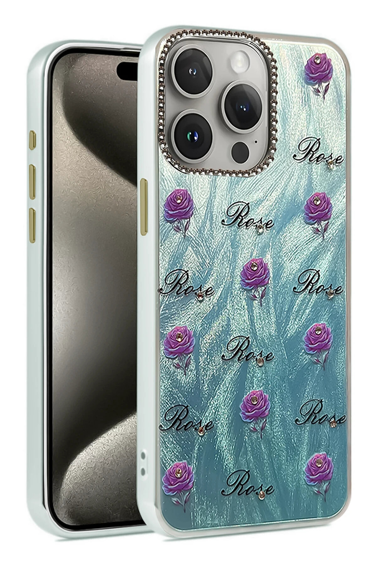 Buti̇k Harmonyaura İphone 15 Pro Kılıf Blade Aynalı Desenli̇ Kapak - Desen 9