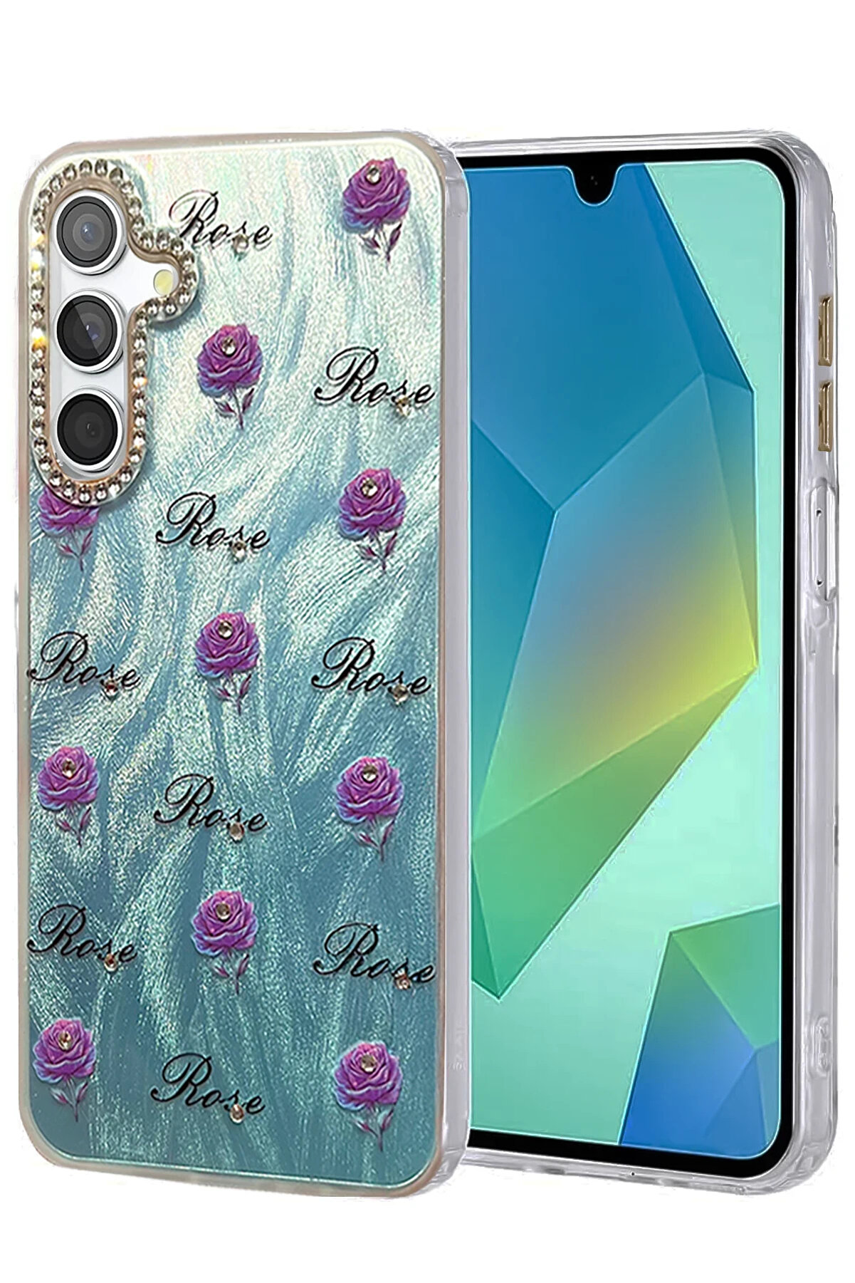 Buti̇k Harmonyaura Samsung Galaxy S24 Fe Kılıf Blade Aynalı Desenli̇ Kapak - Desen 9