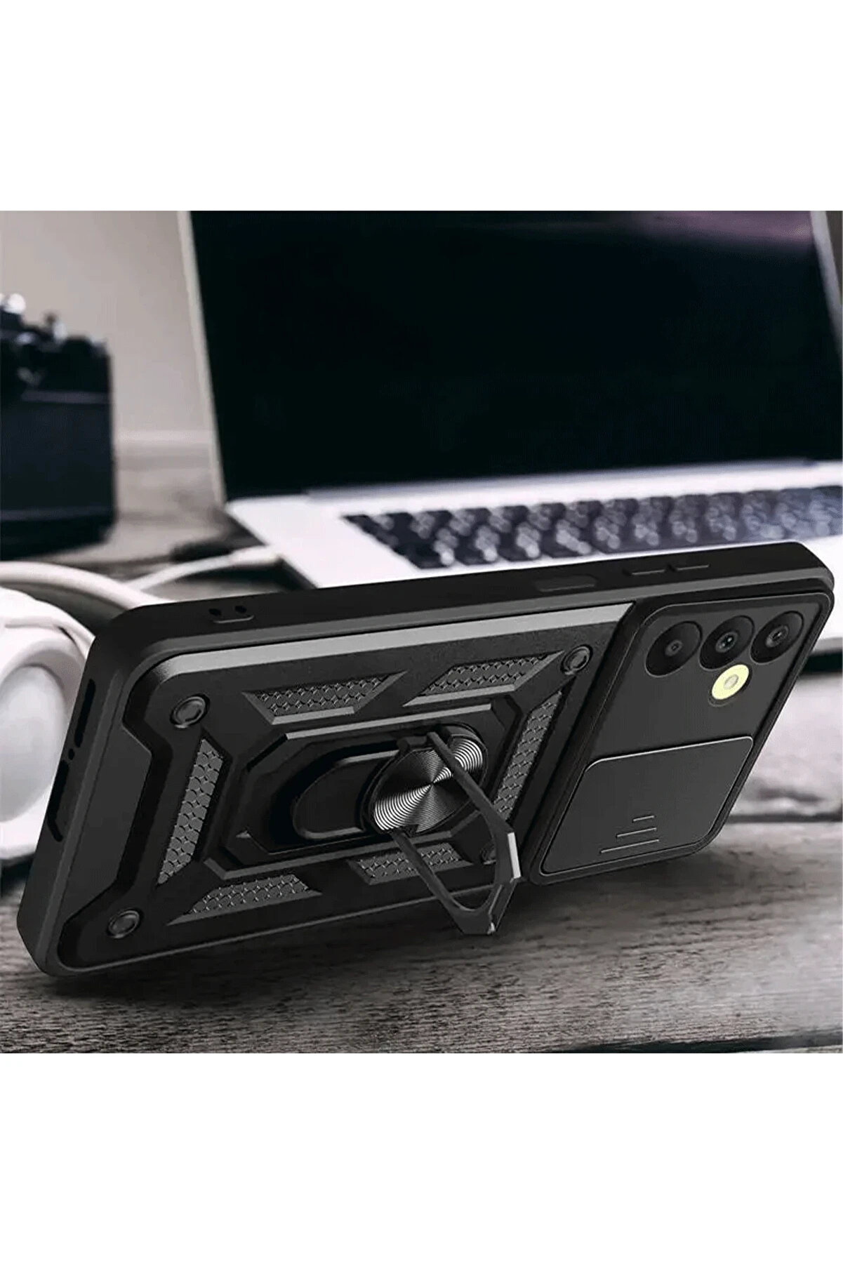 Buti̇k Harmonyaura Samsung Galaxy S24 Fe Pars Lens Y&uuml;z&uuml;kl&uuml; Si̇li̇kon - Laci̇vert