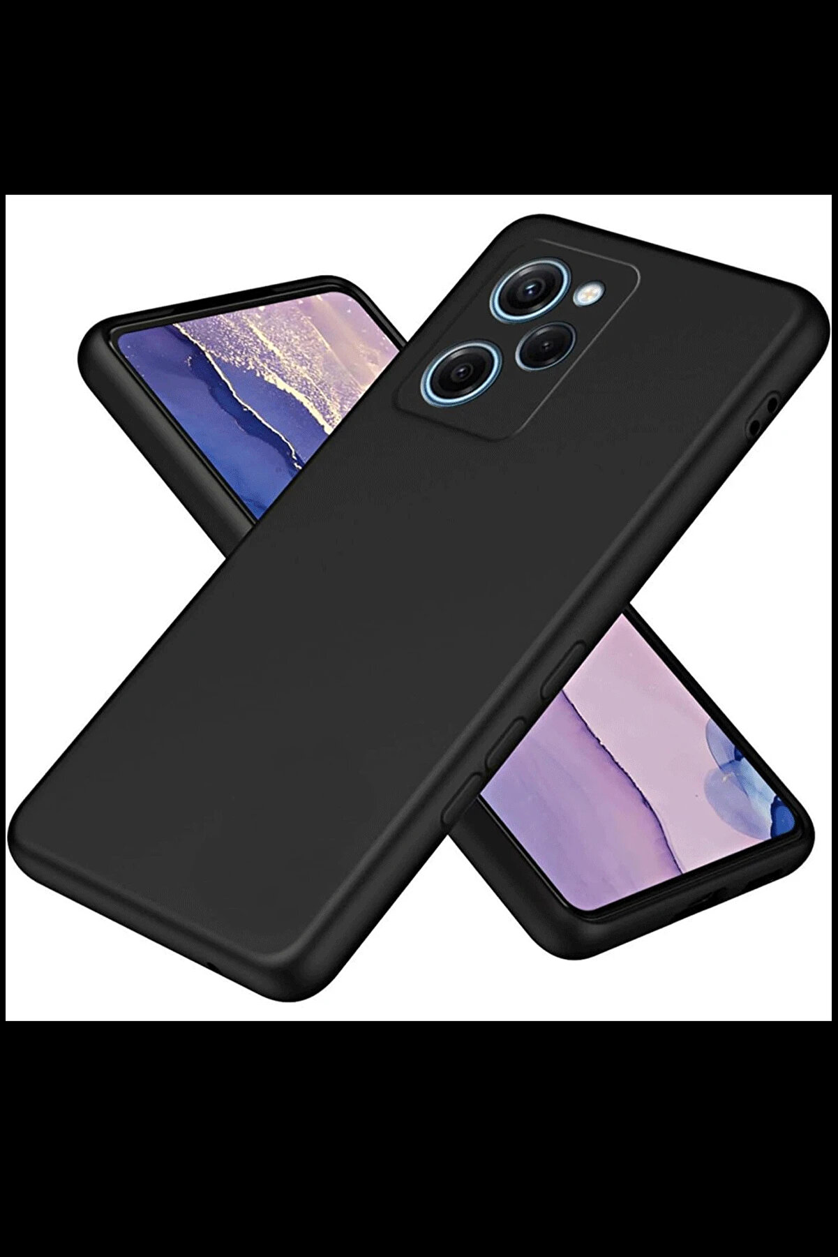 Buti̇k Harmonyaura Xi̇aomi̇ Poco X5 Pro 5G Nano İ&ccedil;i̇ Kadi̇fe Si̇li̇kon - Si̇yah