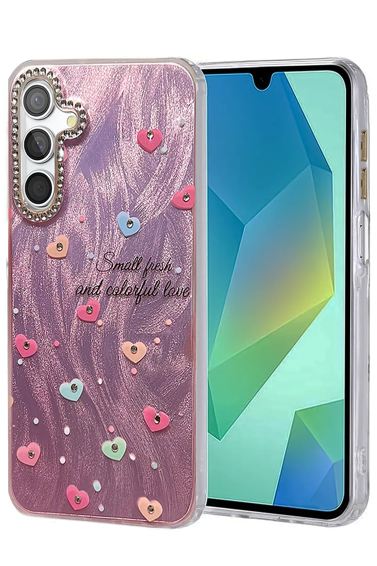 Buti̇k Harmonyaura Samsung Galaxy A25 5G Kılıf Blade Aynalı Desenli̇ Kapak - Desen 8