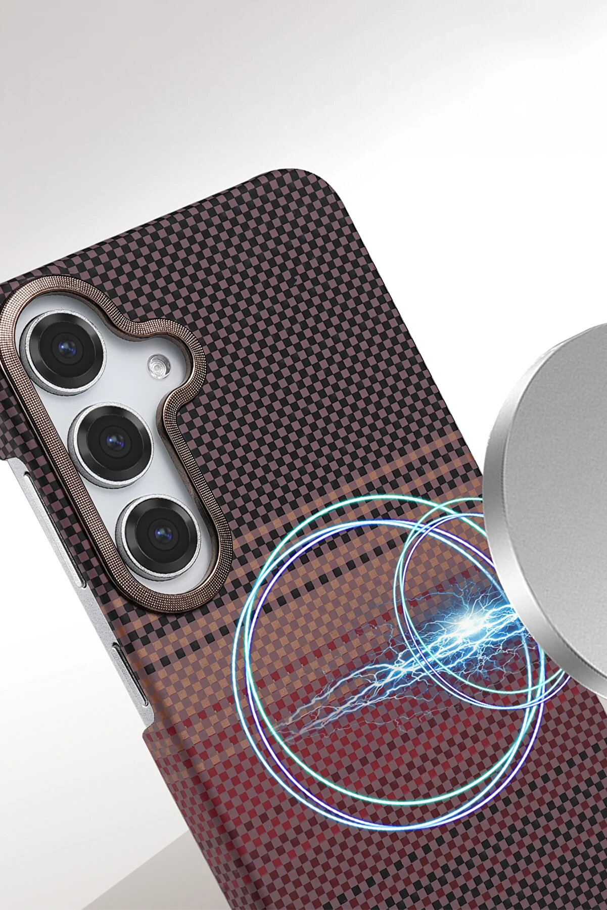 Buti̇k Harmonyaura Samsung Galaxy S23 Fe Vega Magsafe Kapak - Si̇yah