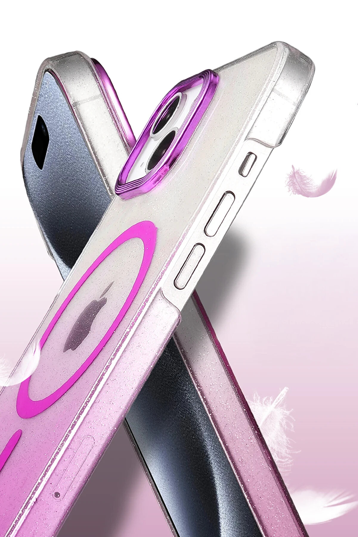 Harmonyaura Apple İphone 14 Glossy Magsafe Kapak - Si̇yah