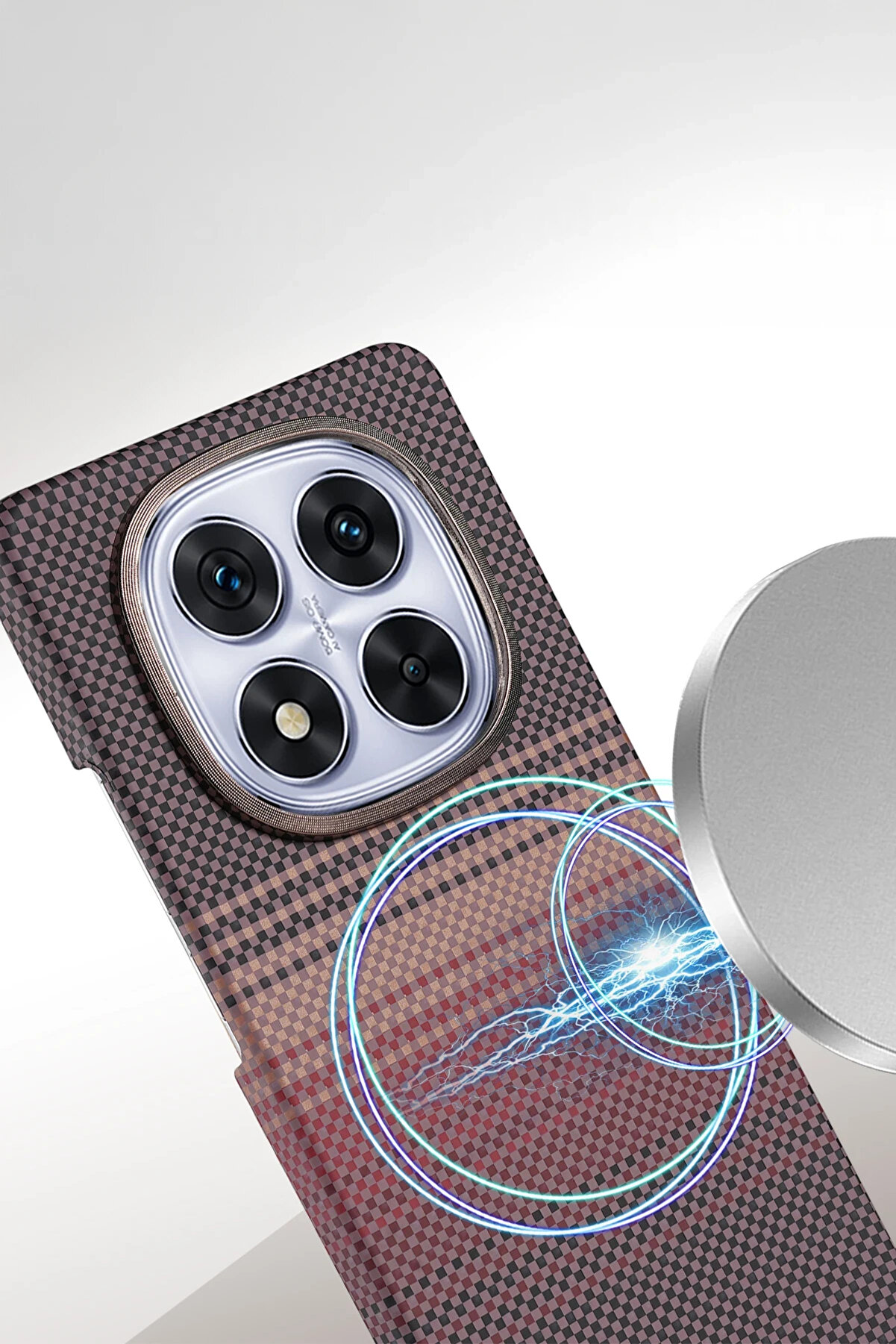 Buti̇k Harmonyaura Xi̇aomi̇ Redmi̇ Note 14 Pro Plus Vega Magsafe Kapak - Mavi̇